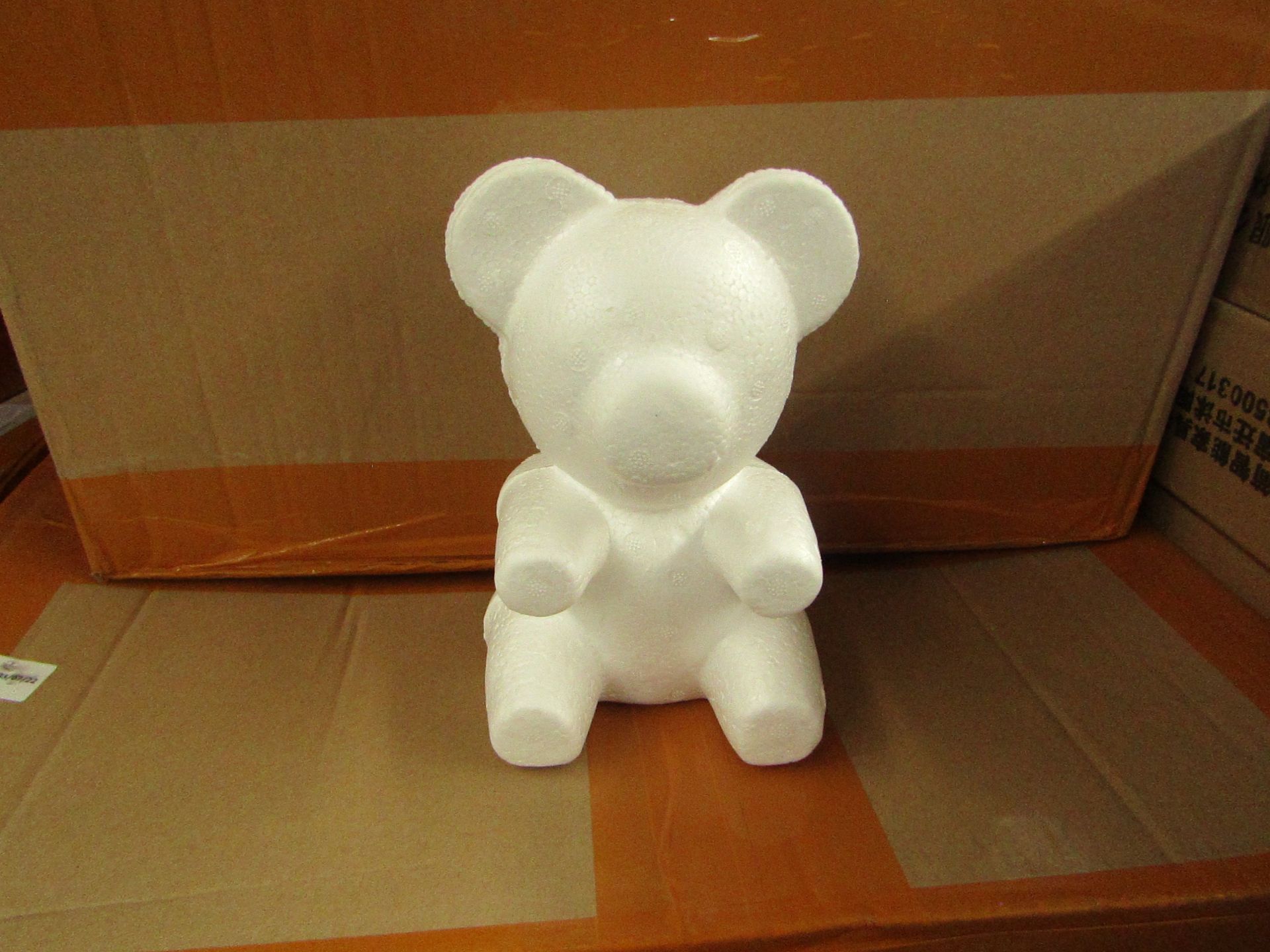 1x Pack Containing 10x Plain Bears Festival Gift Bear DIY Bear (20cm Sitting Bear) - Unused.