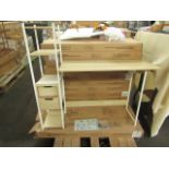 5x Unbranded - 3-Shelf 2-Drawer Desk - All Unused & Boxed.