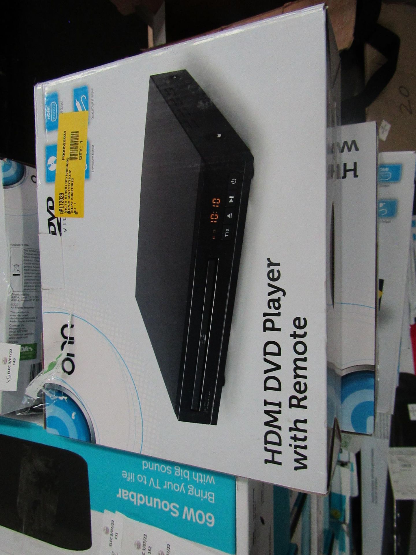 | 5X | ONN DVD PLAYERS BOXED AND UNCHECKED RETURN | LOAD REF ASF-DIR-031 | RRP ?- |please note