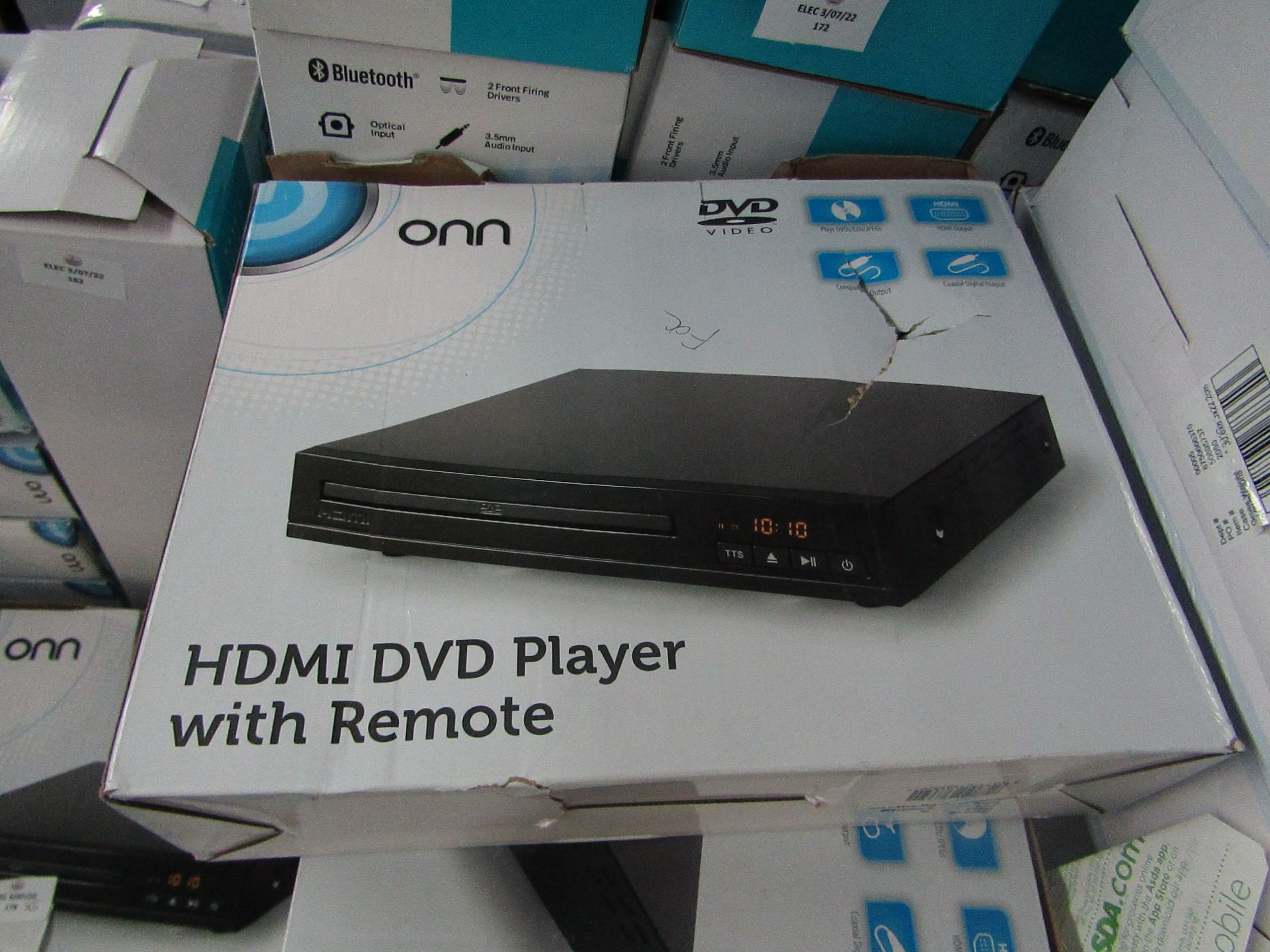 | 5X | ONN DVD PLAYERS BOXED AND UNCHECKED RETURN | LOAD REF ASF-DIR-031 | RRP ?- |please note