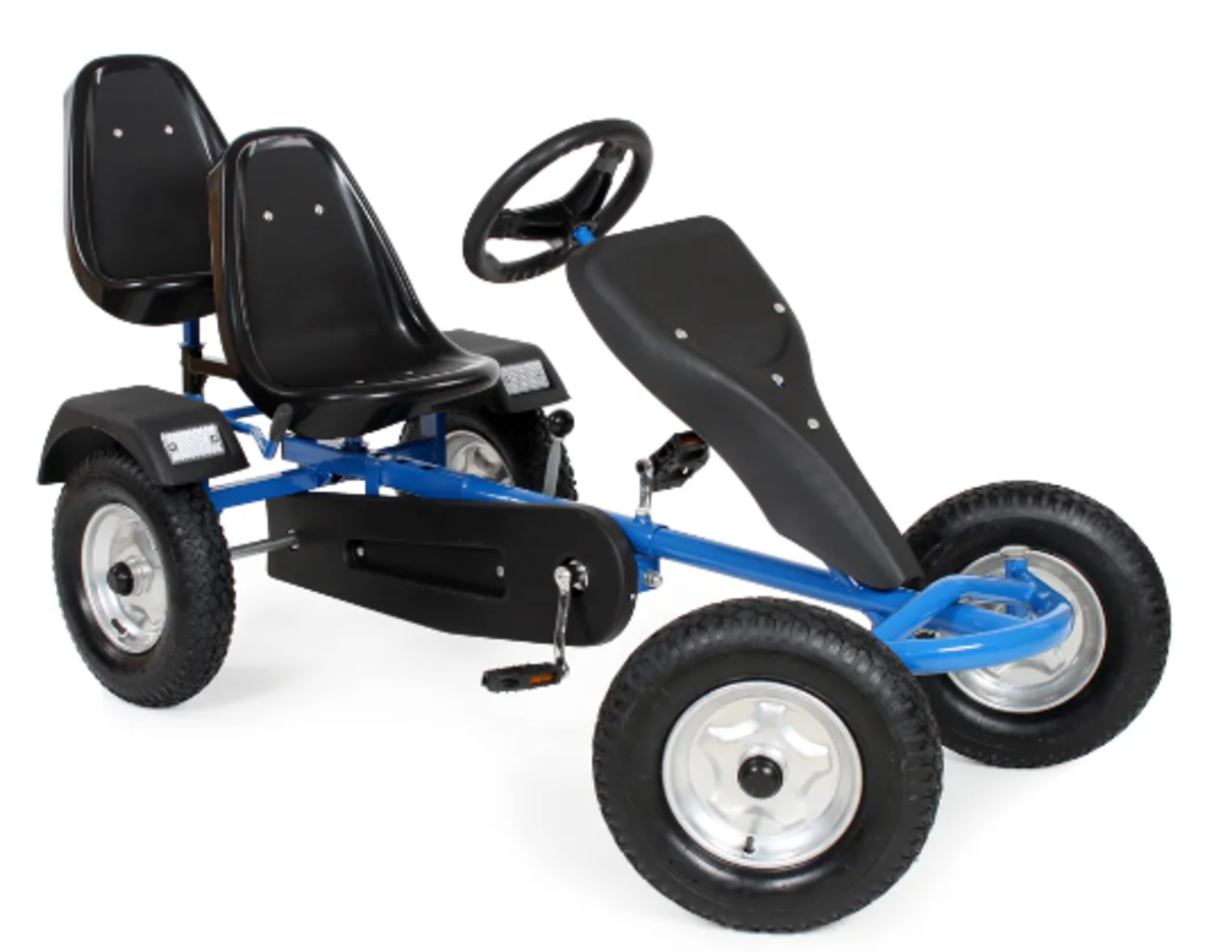 Tectake - Go kart with 2 seats blue - Boxed. RRP £299