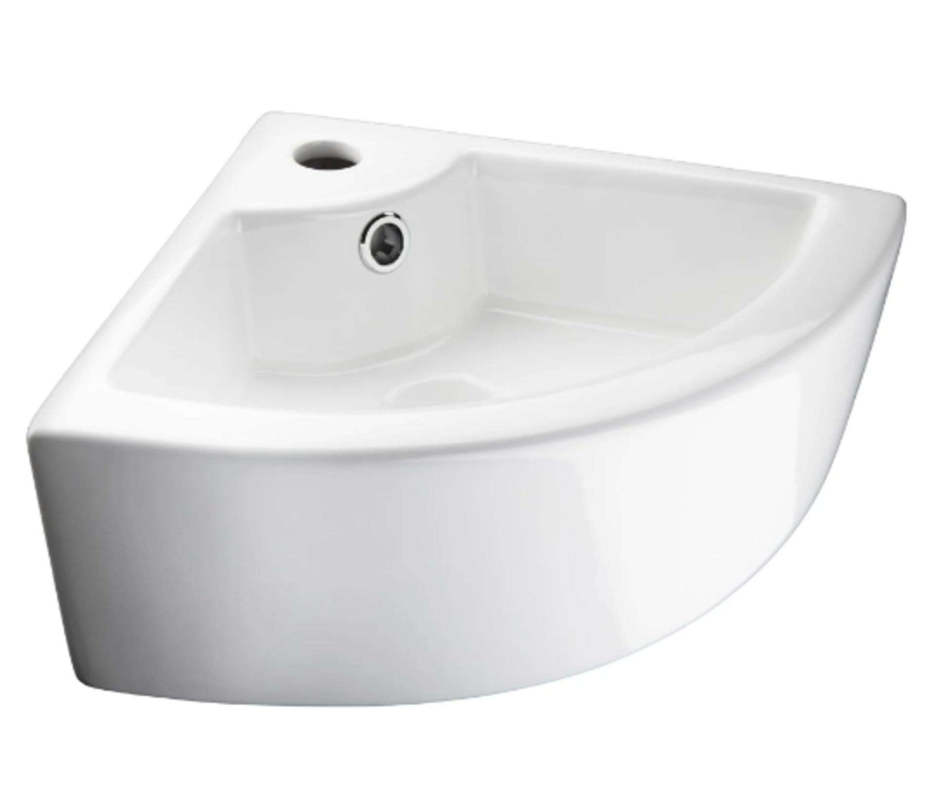 Tectake - Bathroom Sink Corner Sink Ceramic - Boxed, RRP £59.99