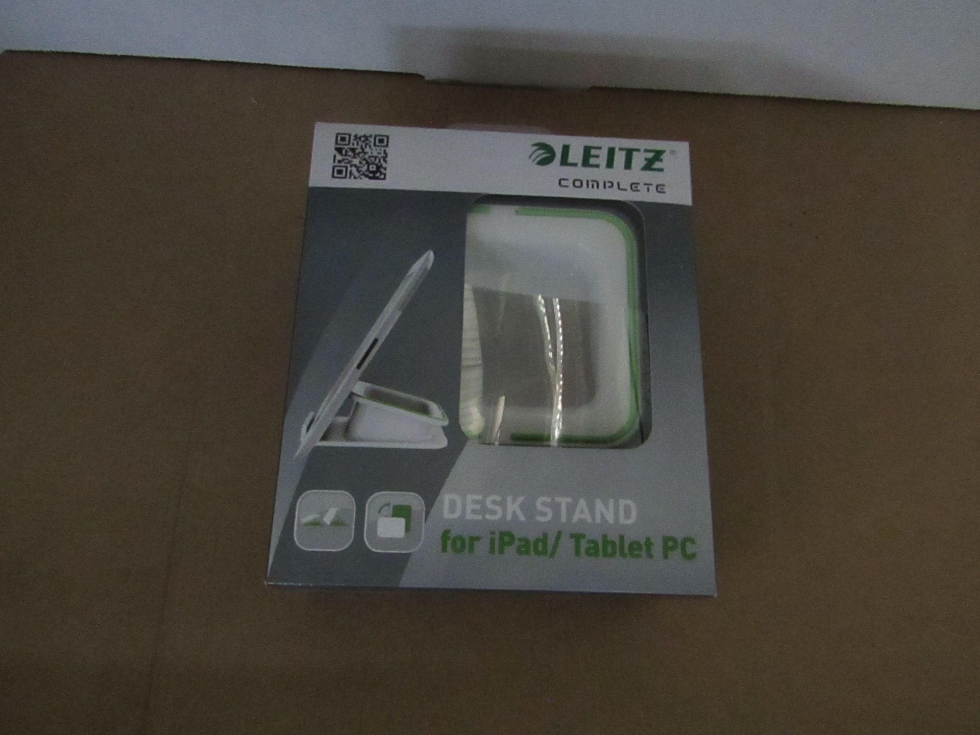 Leitz - Desk Stand ( Green & White ) Suitable For Ipad & Tablet - New & Boxed.