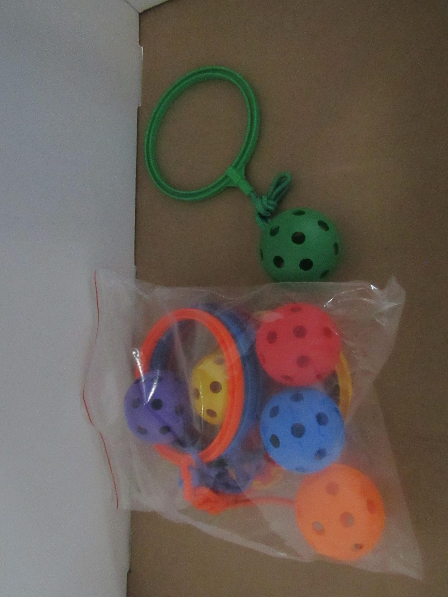 2x 6pcs Jumping Ball Child-parent Fitness One Leg Kicking Ball Foot Jump Balls - New & Boxed.