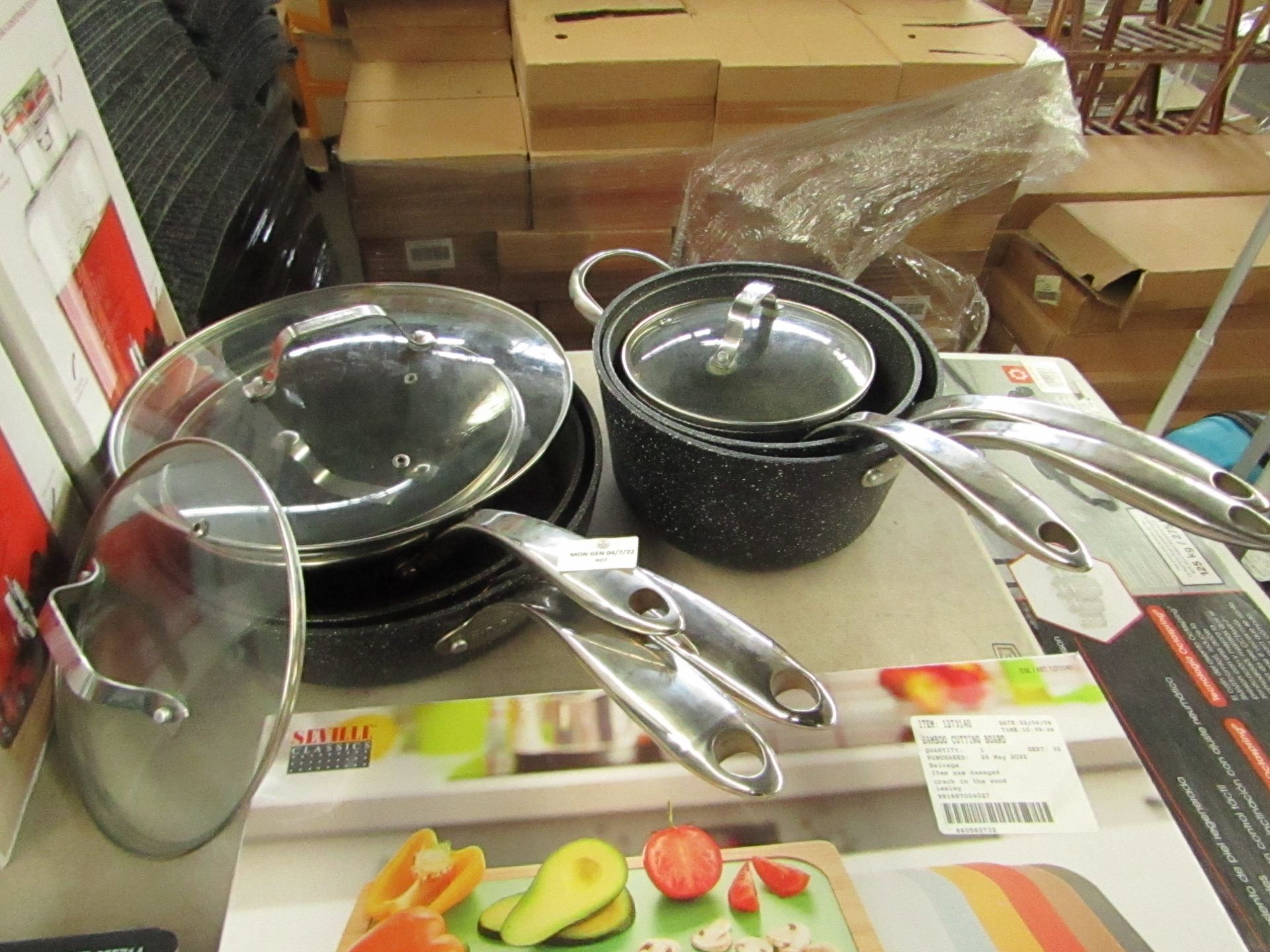 the rock cookware 10pce , unchecked RRP £106.99