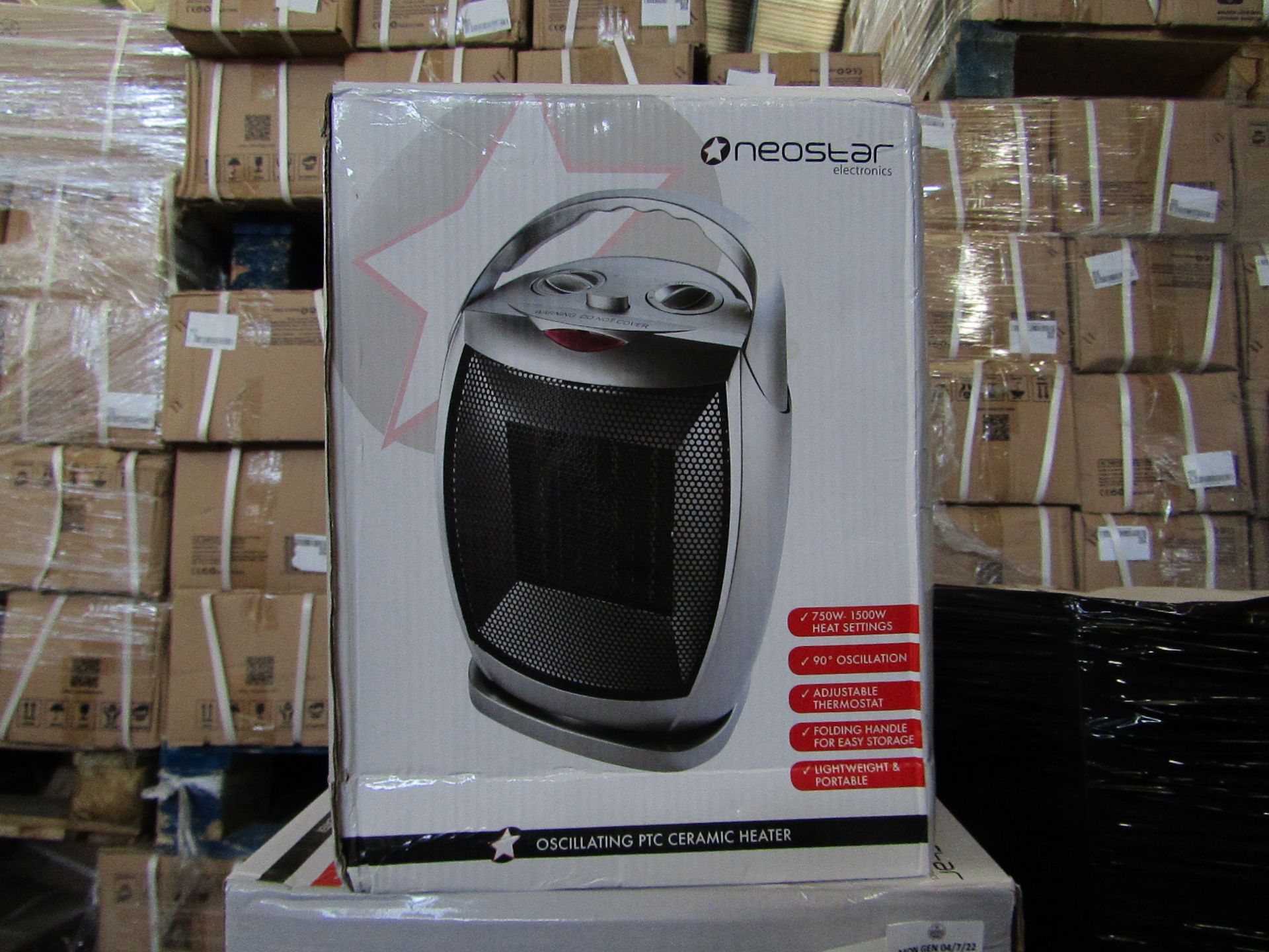 1 x Scotts of Stow Neostar Oscillating PTC Heater RRP £49.95 SKU SCO-DIR-3120629 TOTAL RRP £49.95