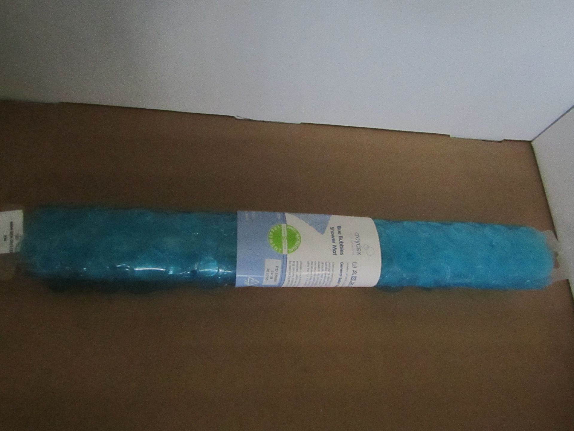 2x Croydex - Blue Bubble Shower Mat ( 53x53cm ) - Unused.