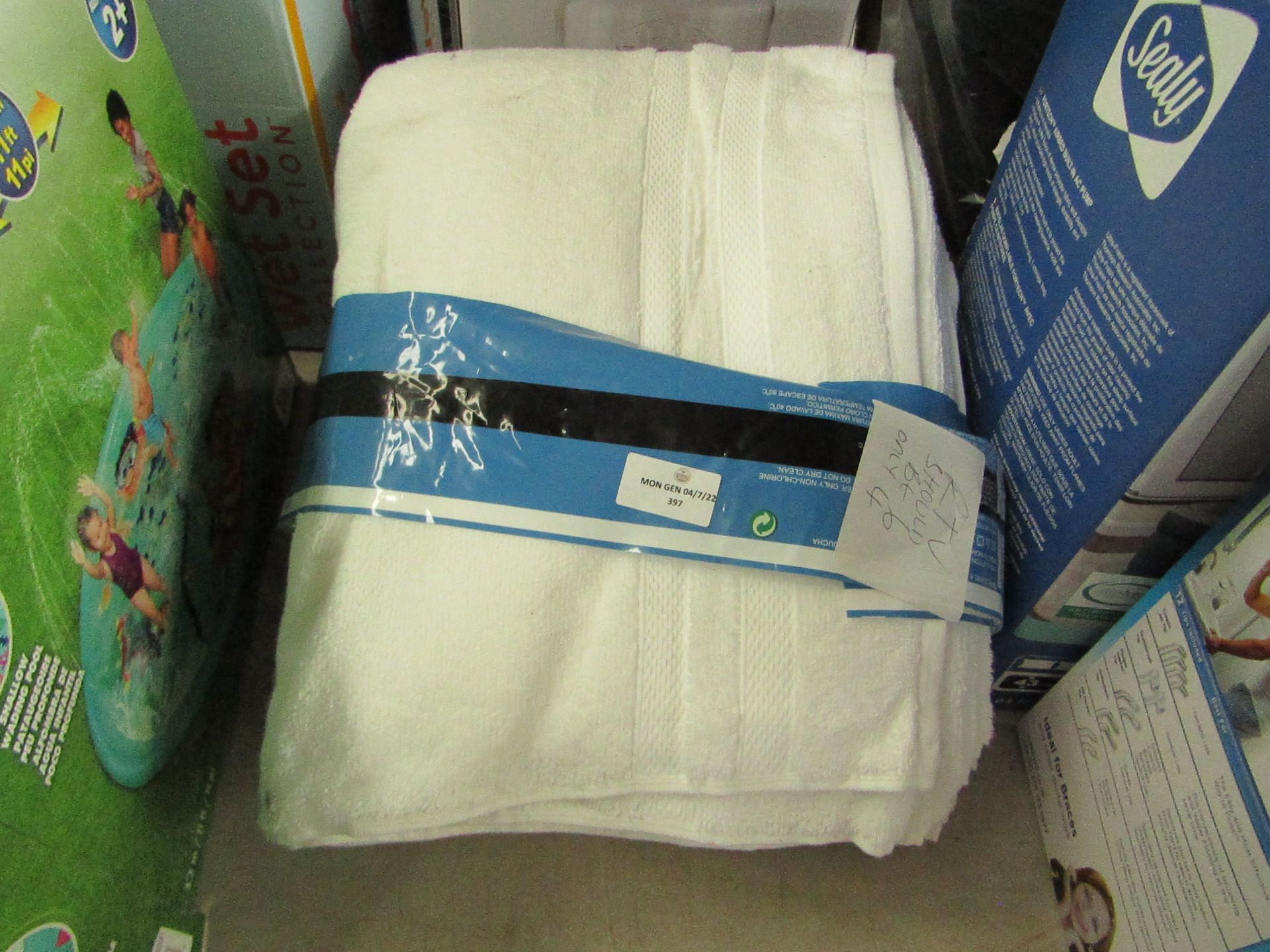 grandeur bath towels 6pk , unchecked RRP £23.99