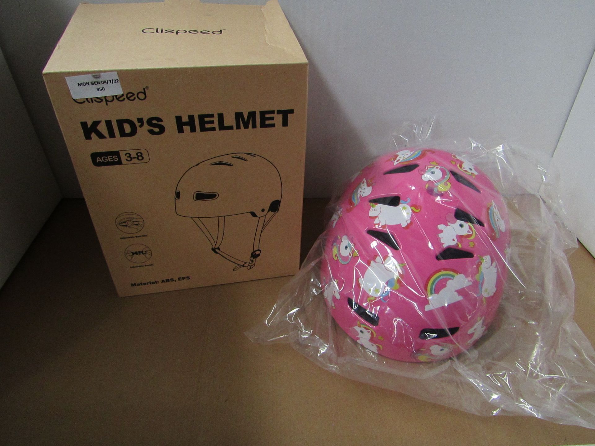 Clispeed - Kid's Bicycle Helmet ( Age 3-8 Years ) - Unchecked & Boxed.