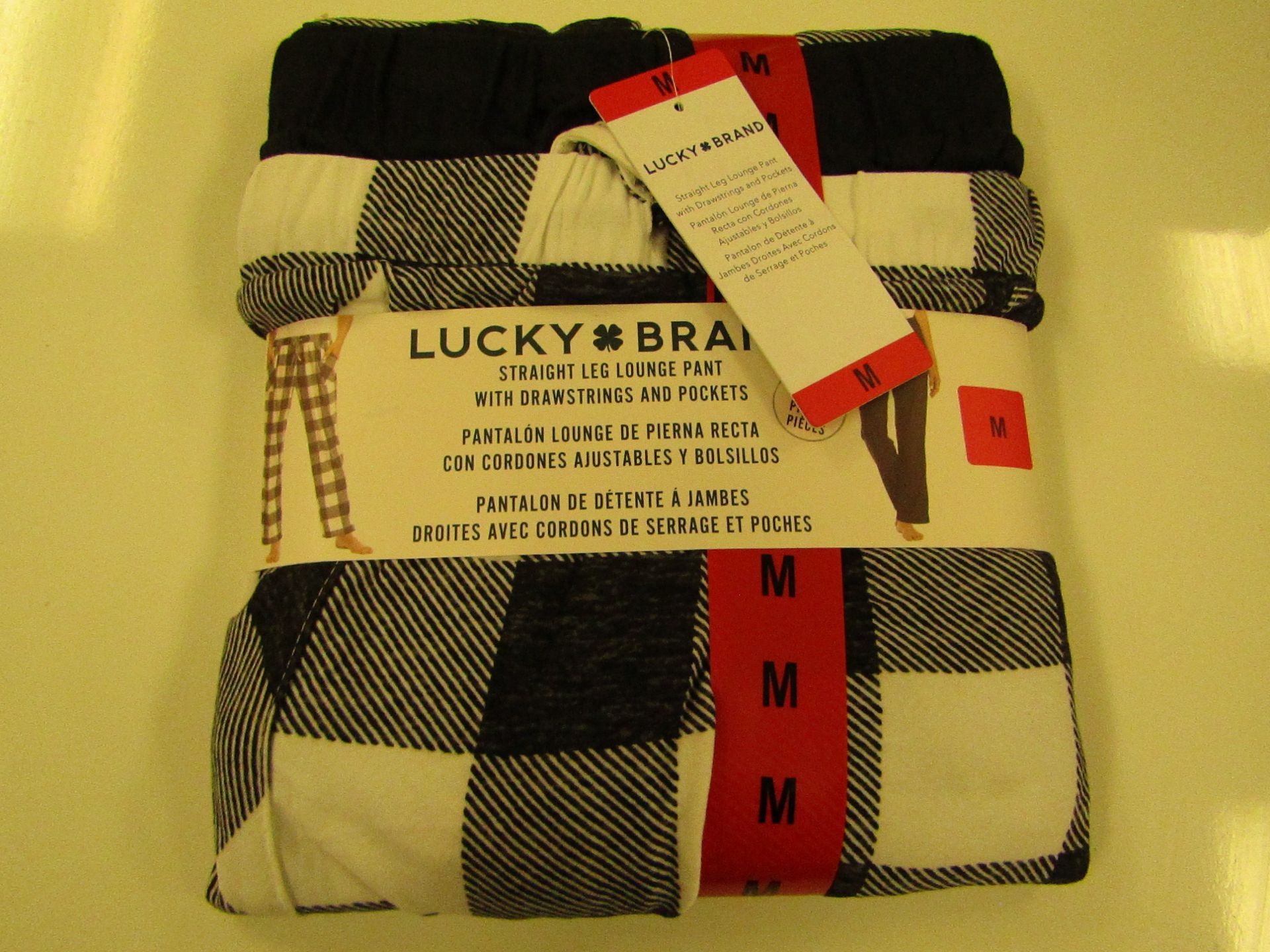 Lucky Brand Straight Leg Lounge Set With Pockets Size M New & Packaged