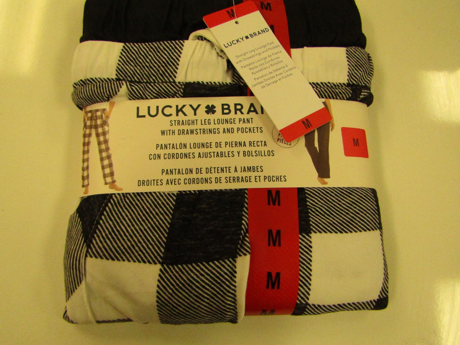 Lucky Brand Straight Leg Lounge Set With Pockets Size M New & Packaged