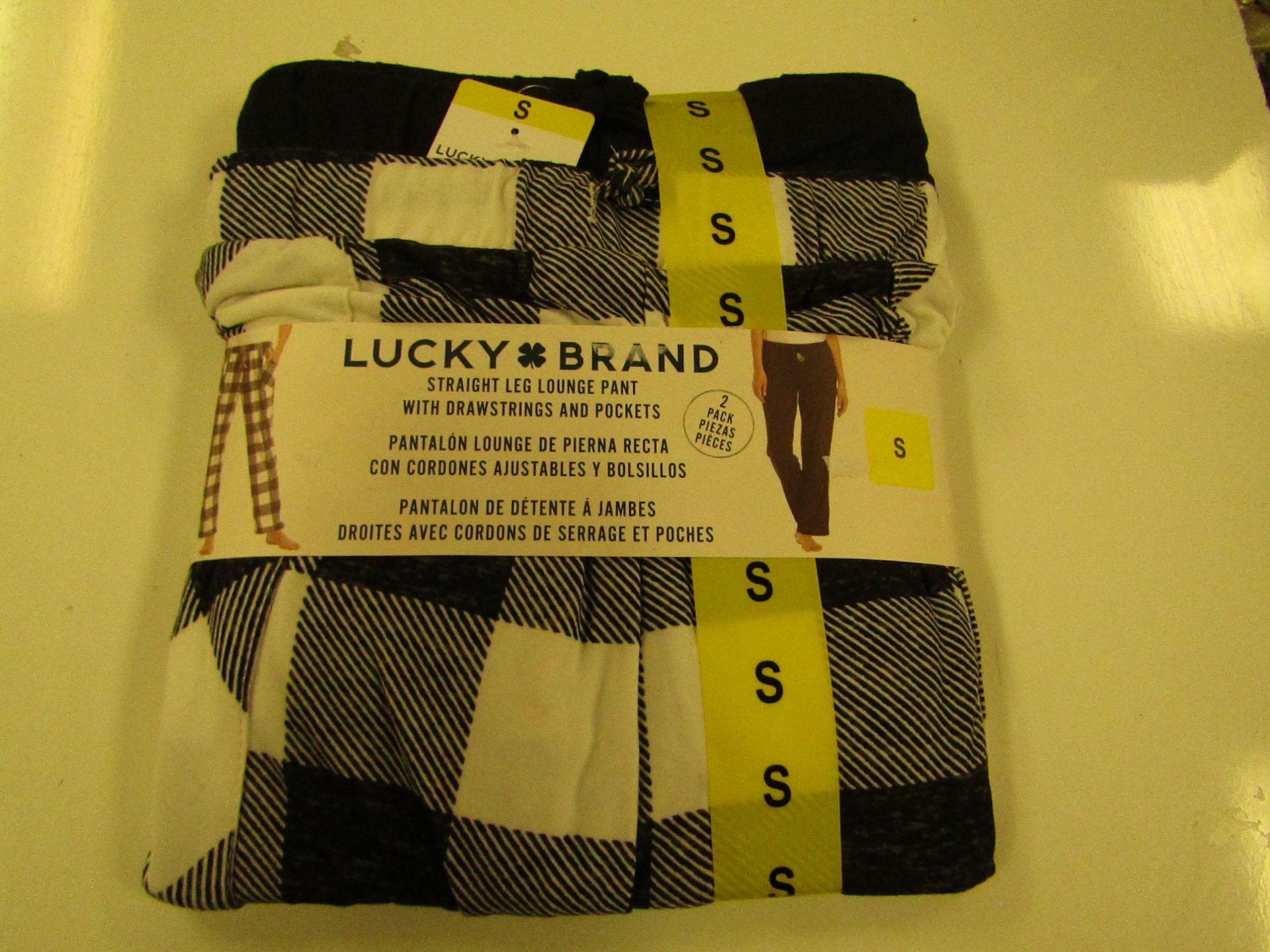Lucky Brand Straight Leg Lounge Set With Pockets Size S New & Packaged