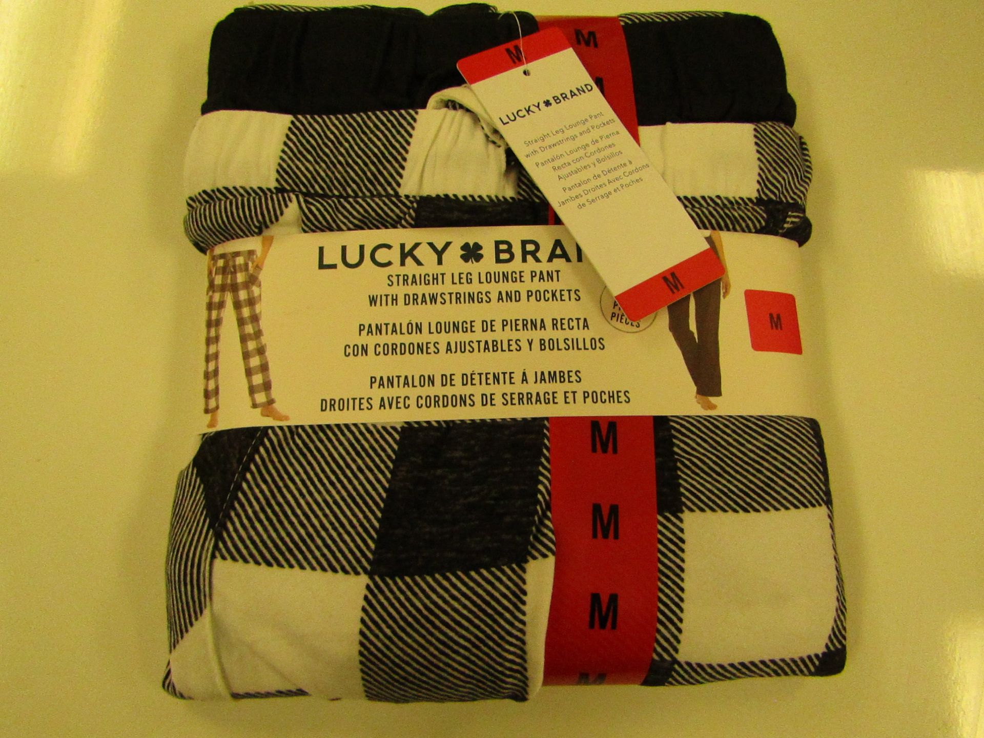 Lucky Brand Straight Leg Lounge Set With Pockets Size M New & Packaged