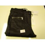 1 X Pair of Sonder Studio Faux Leather Pants Black Size 8 New With Tags