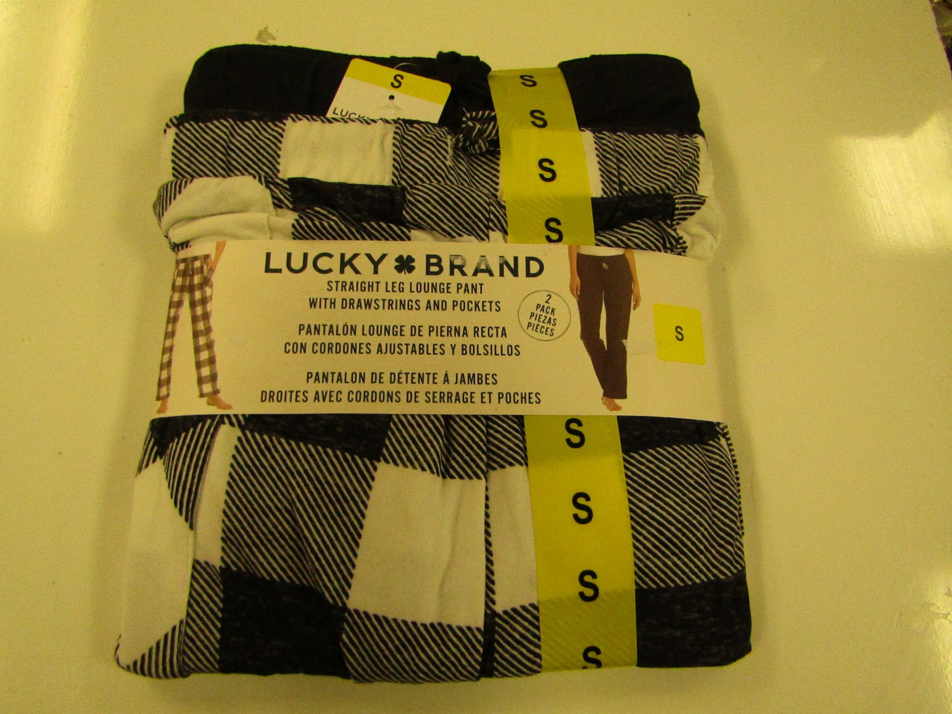 Lucky Brand Straight Leg Lounge Set With Pockets Size S New & Packaged