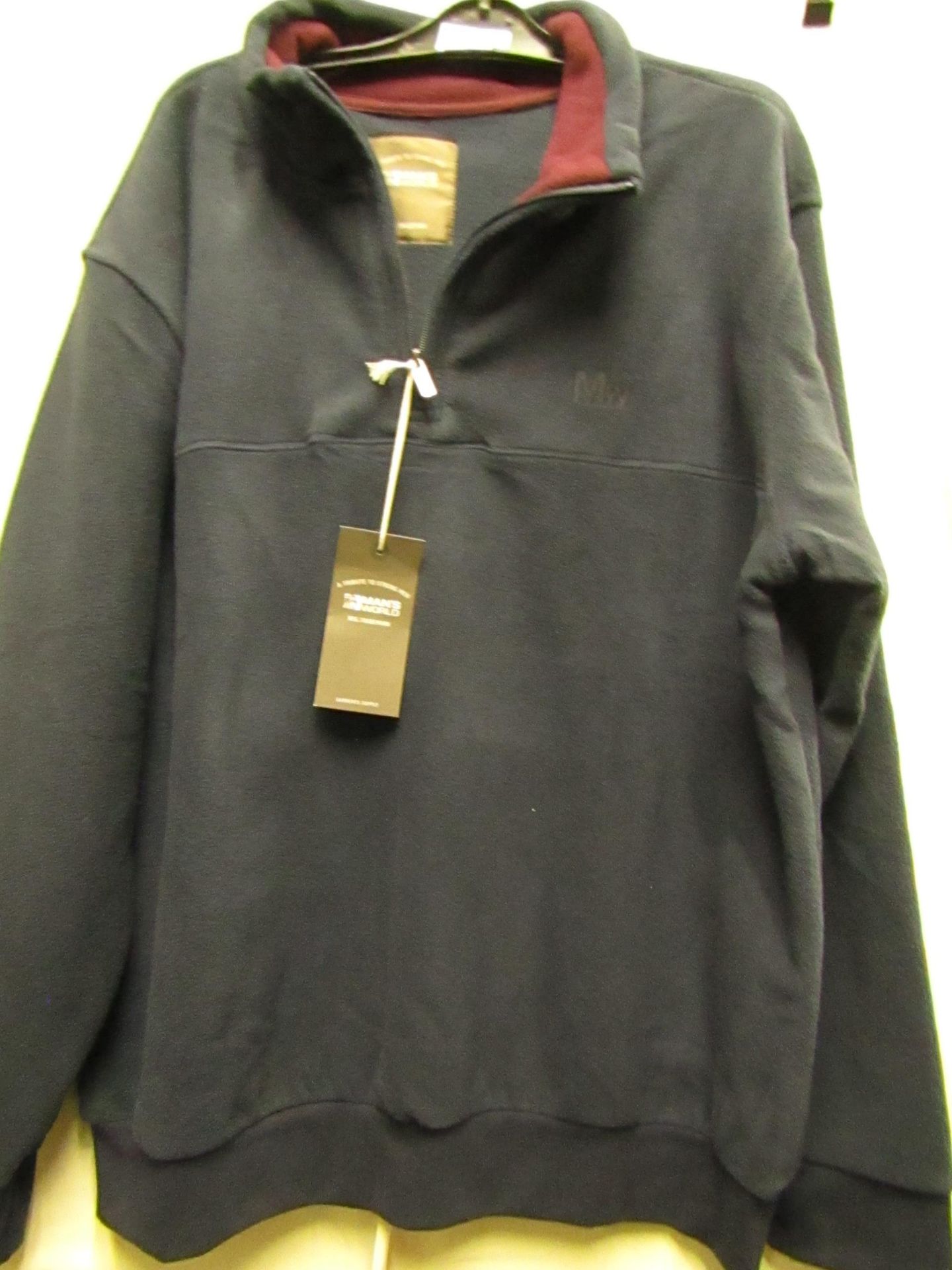 Mans World Navy Fleece Size XXL new With Tags