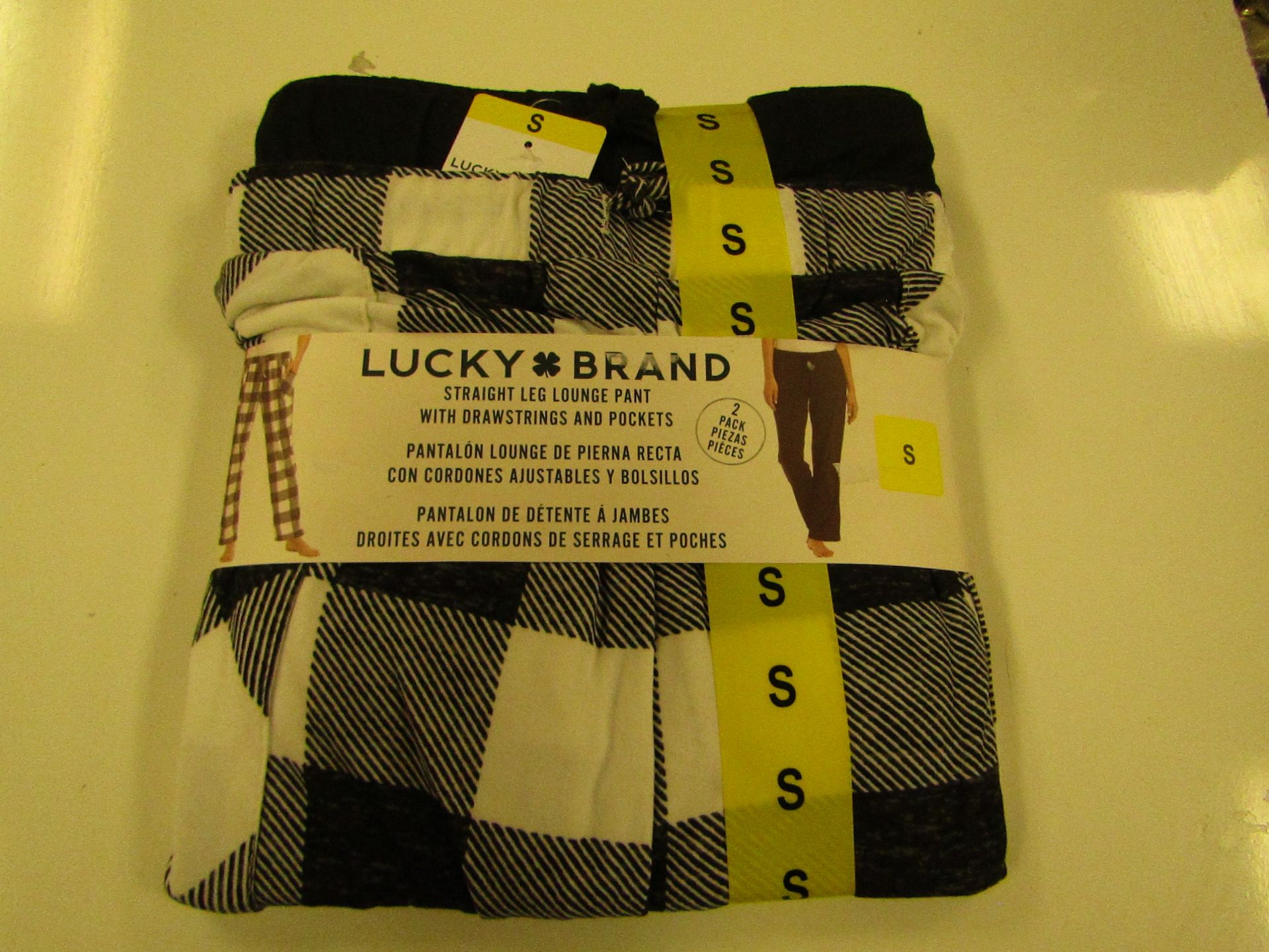 Lucky Brand Straight Leg Lounge Set With Pockets Size S New & Packaged