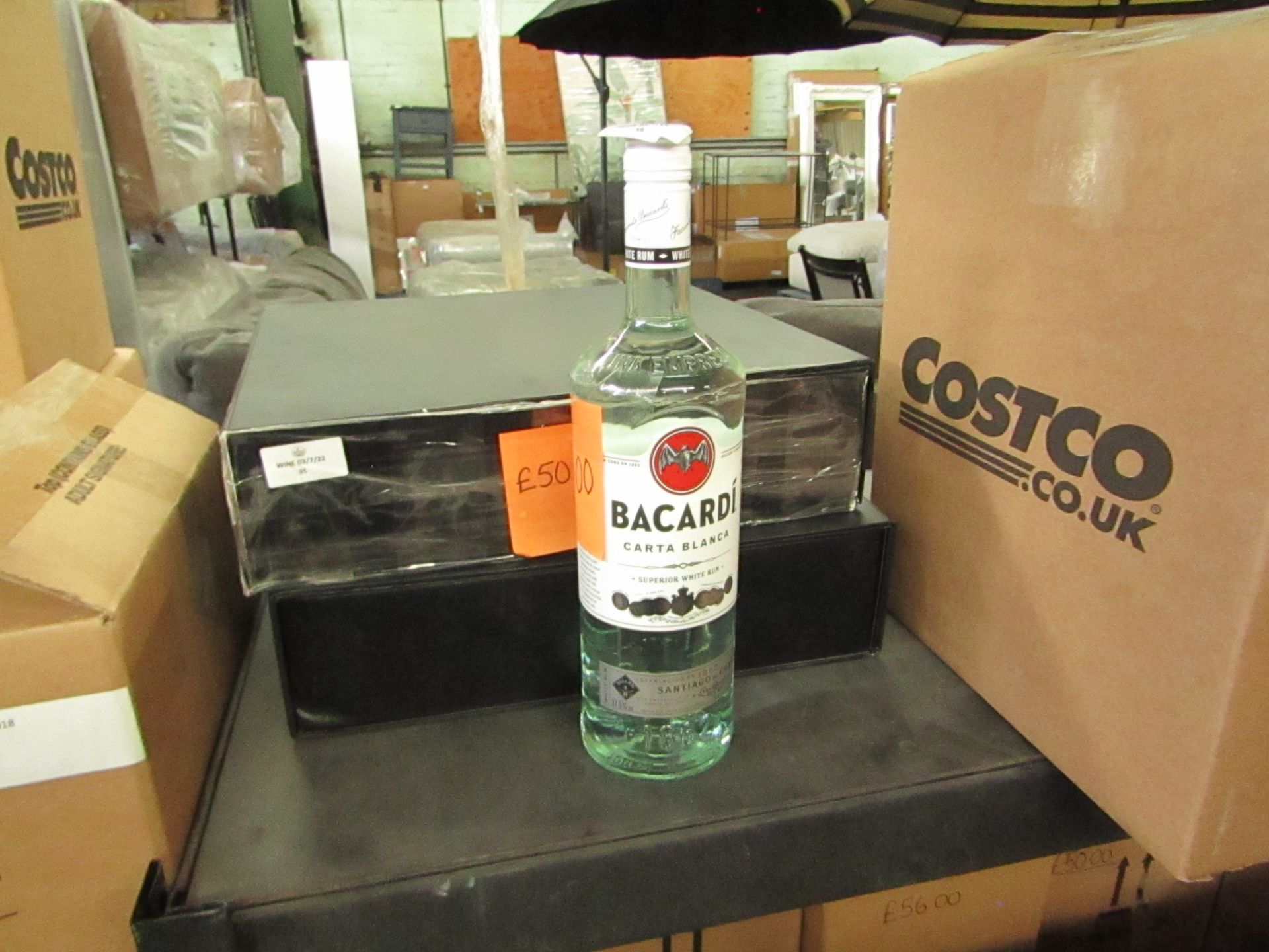 1x 1L Bottle of Bacardi Carta Blanca White Rum - RRP £20