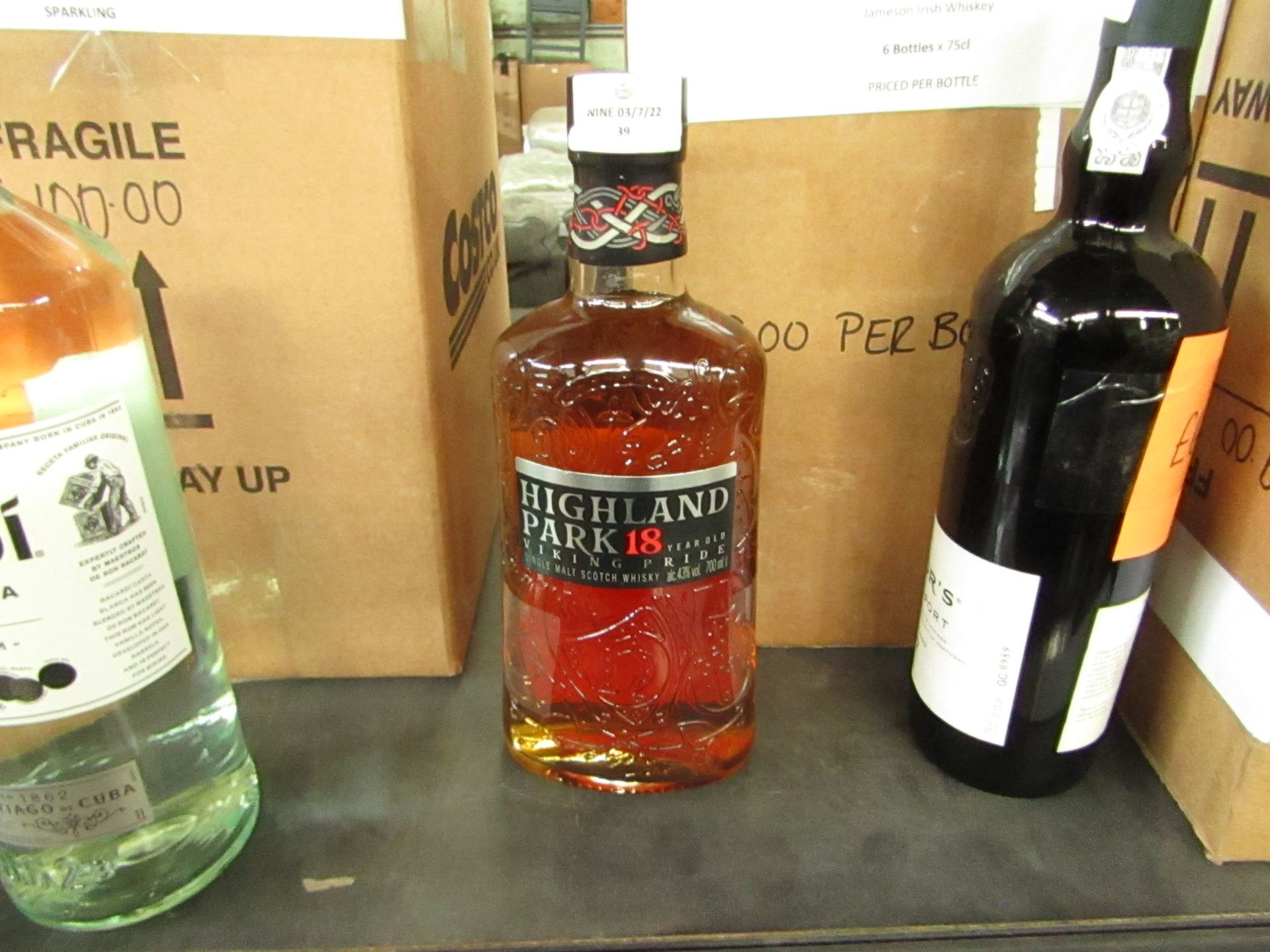 1x 70cl Bottle of Highland Park Viking Pride 18 Year Aged Single Malt Scotch Whiskey - RRP £90
