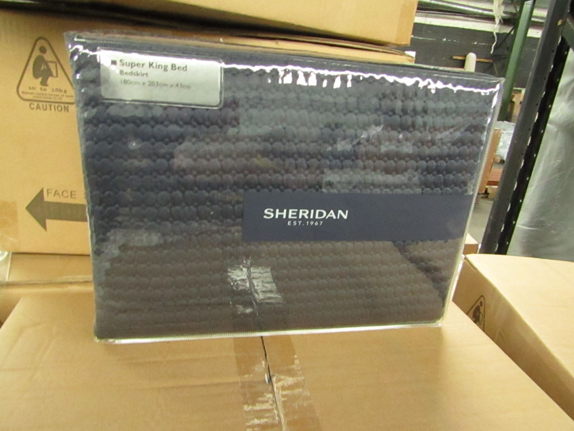 Sheridan - Midnight Bed Skirt - New & Packaged. RRP £75 Each. - Image 2 of 2