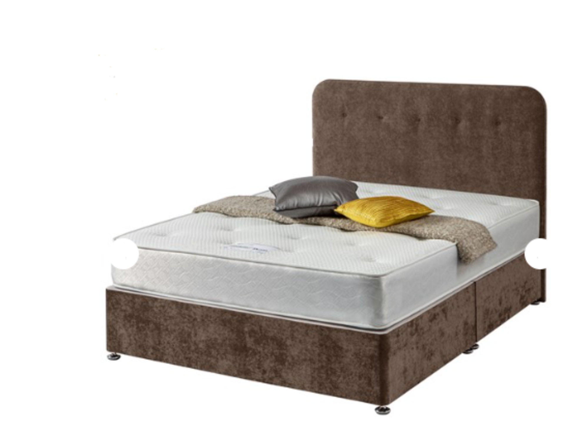 | 1X | SLEEPRIGHT GENOA DOUBLE 4FT6 135CM TAUPE 2-DRAWER BED BASE | ONE HALF NEEDS ATTENTION DUE