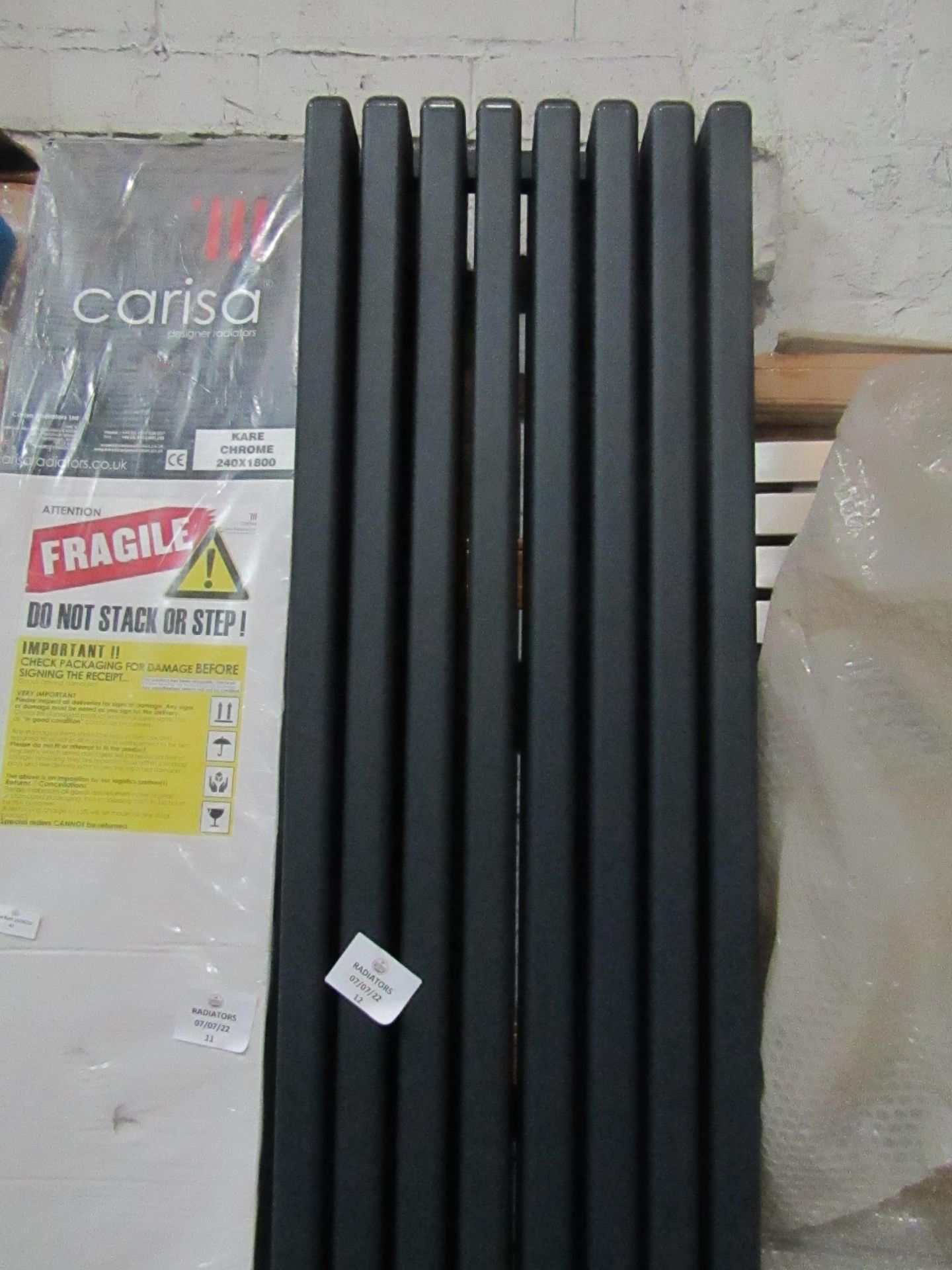 Carisa - karo radiator - 1800x340mm - Item Is Missing Wall Brackets & Has Some Very Minor Marks