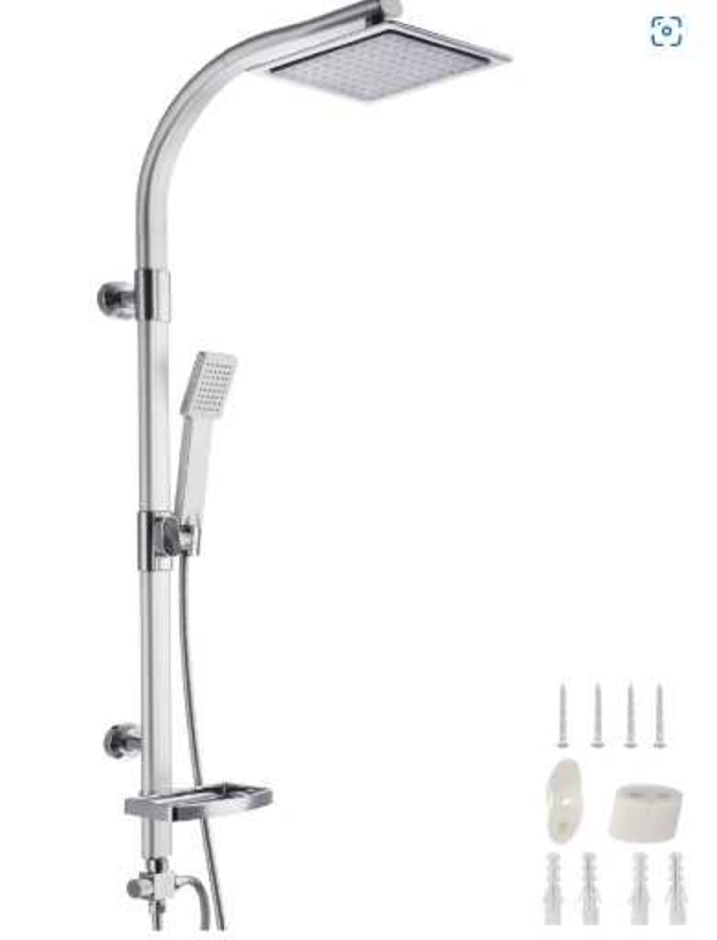 VAT Tectake - Shower Panel SF-8612 Rain Shower with Handheld Shower - Unchecked & Boxed. RRP œ47.99