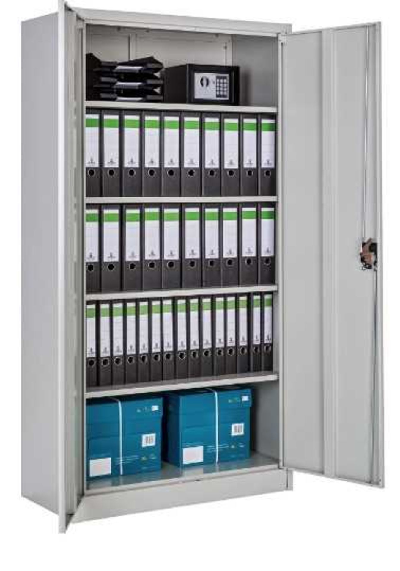 VAT Tectake - Filing Cabinet with 2-Drawers Grey - Unchecked & Boxed. RRP œ272.99