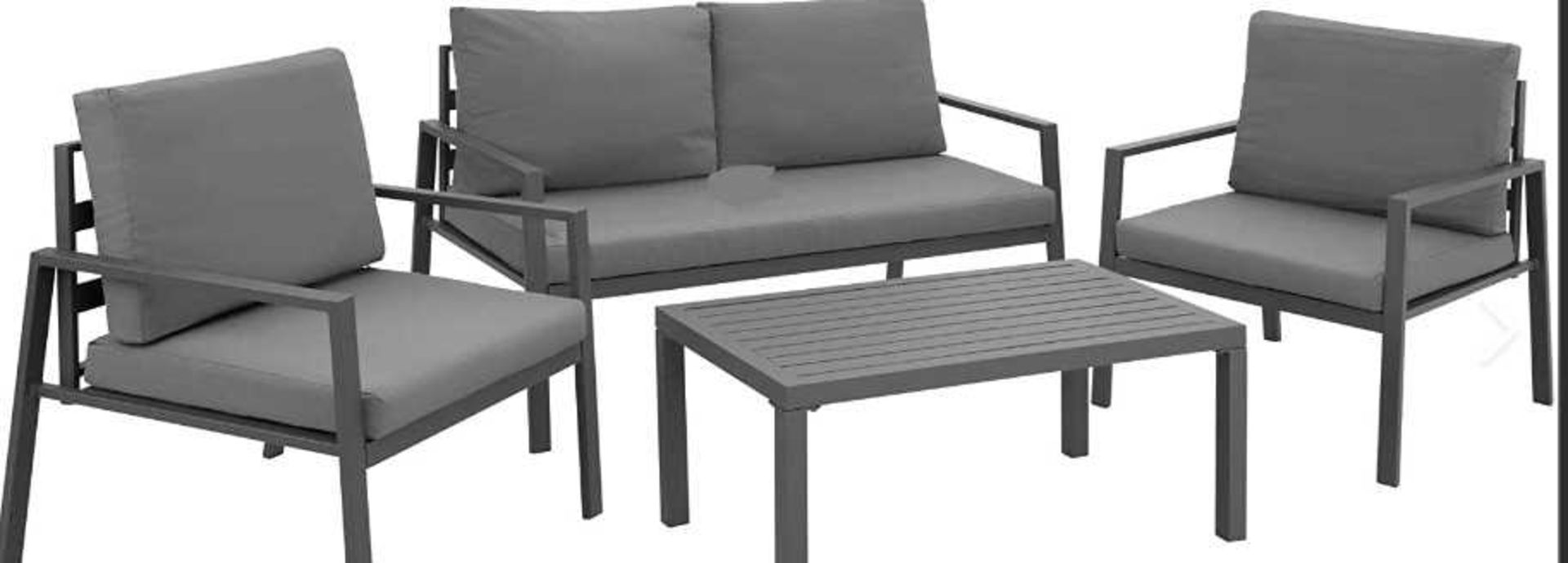 VAT Rattan Garden Furniture Set in Grey - Unchecked & Boxed.