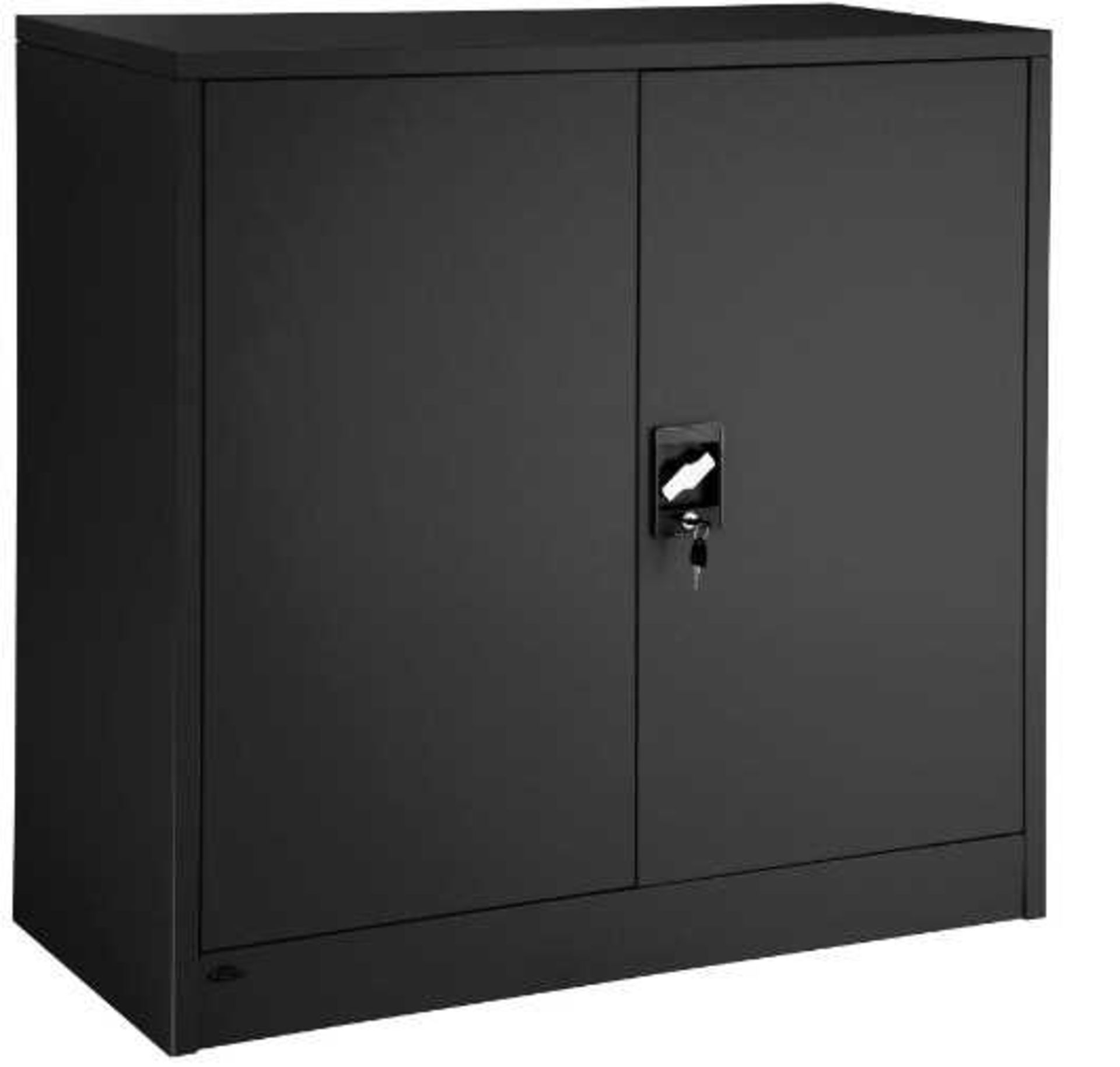 VAT Tectake - Filing Cabinet With 3 Compartments Grey 90x40x90cm - Unchecked & Boxed. RRP œ134.99 - Image 2 of 2