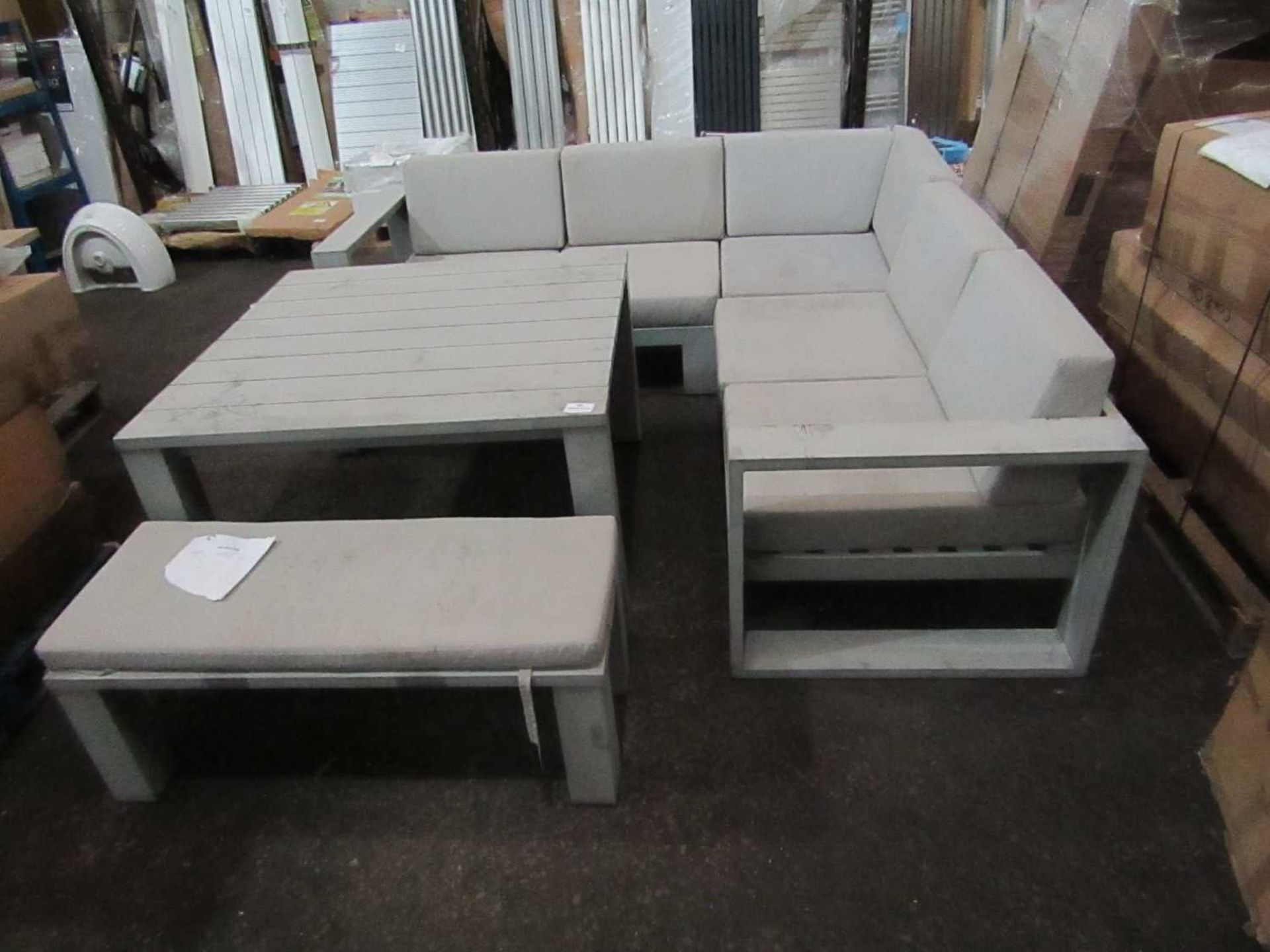 VAT 1x Cox & Cox Outdoor Corner Set - Used Condition, Repaint is suggested - RRP £- - Image 2 of 2