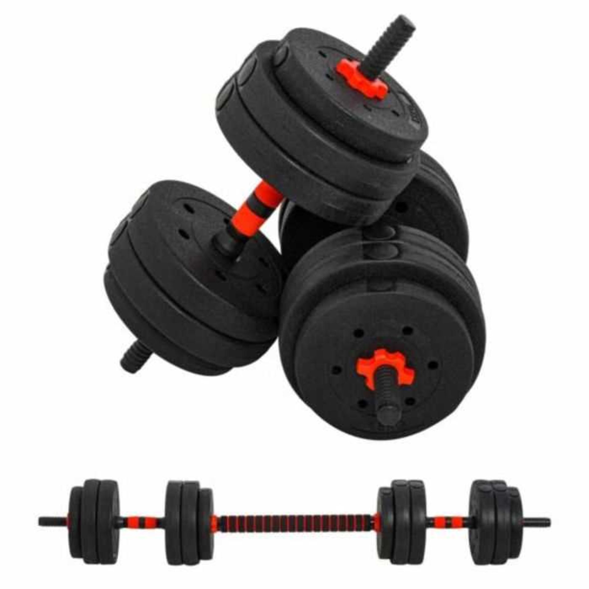 VAT 1x Movtotop 30KG adjustable Dumb Bell weight set, new and boxed, we can only find these in