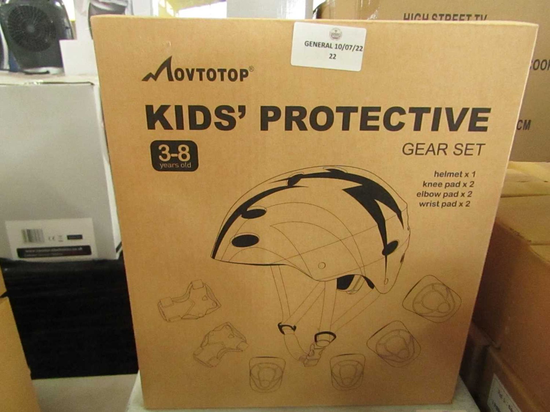 VAT Novtotop - Kid's Protective Gear Set ( Includes : 1x Helmet, 2x Knee Pads, 2x Elbow Pads, 2x