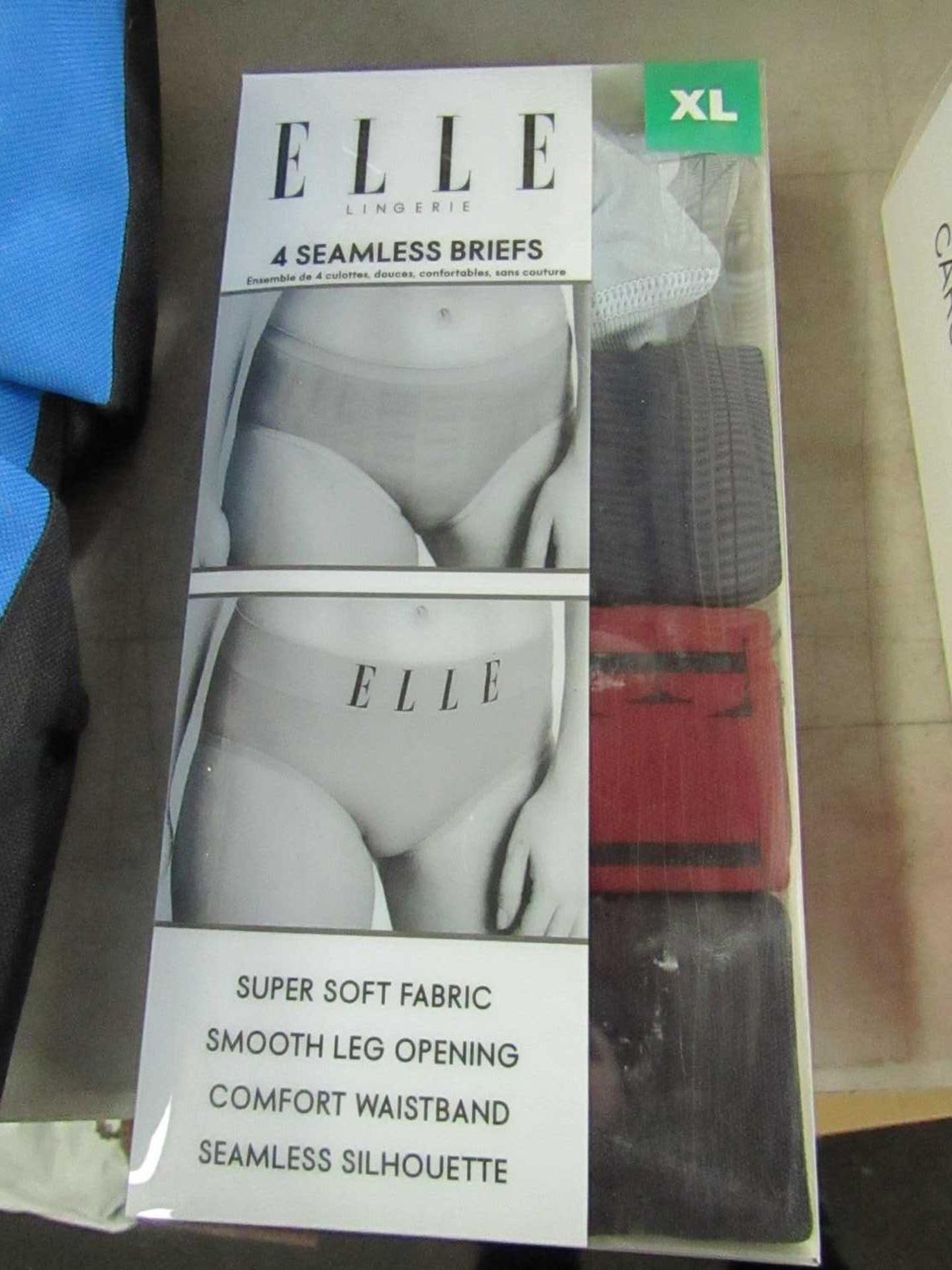 VAT Elle Lingerie - Pack Of 4 Seamless Womens Briefs - Size Large - Unused & Packaged.