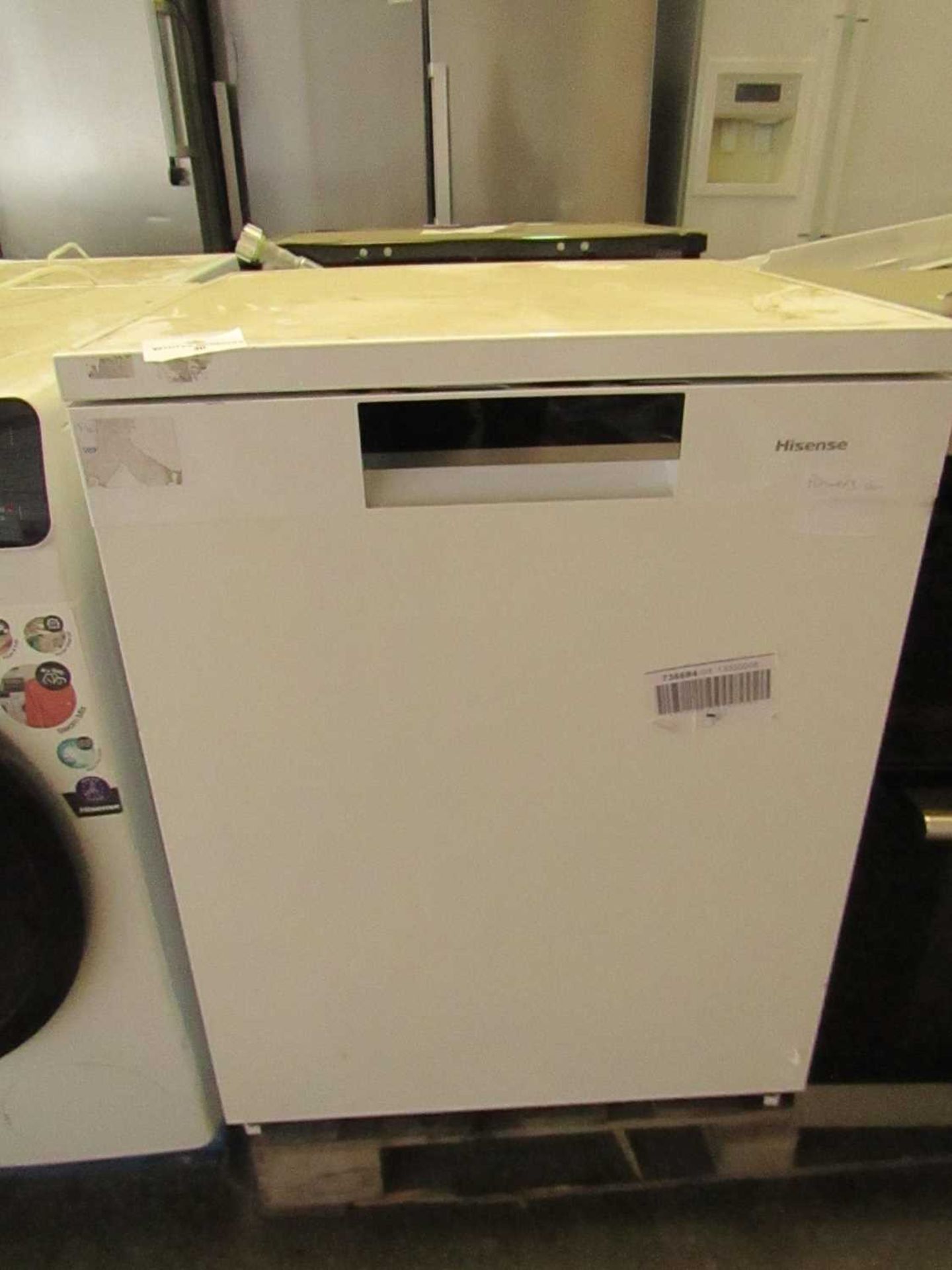 VAT Hisense HS661C60WUK Dishwasher - Item Powers On but we cannot test any further without