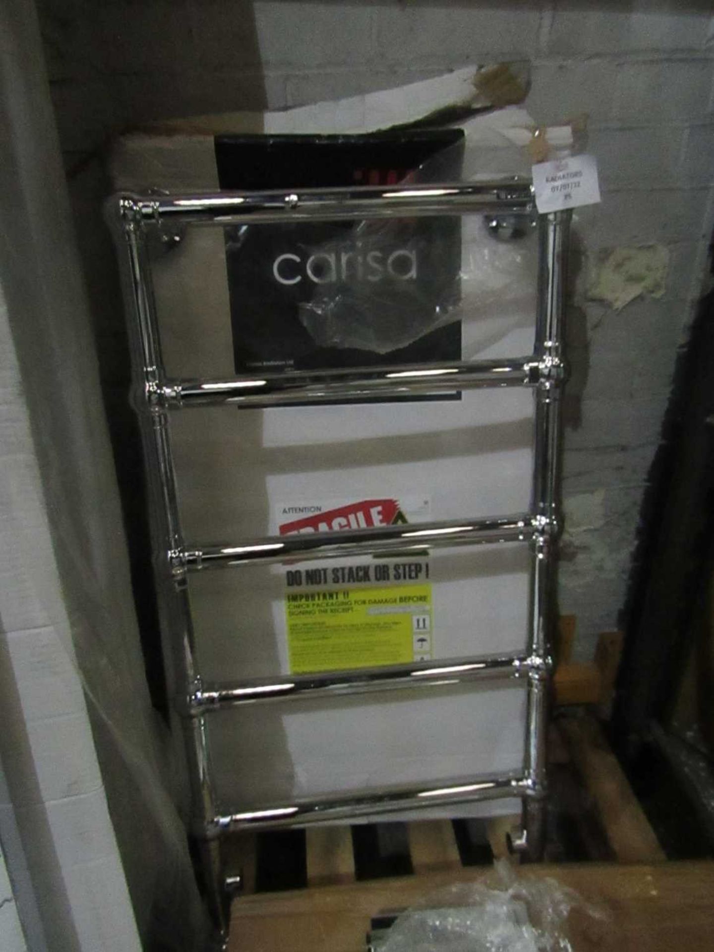 Carisa - Bacchus Floor Mounted Towel Radiator - 500x950mm - Item Appears to be in Good Condition &