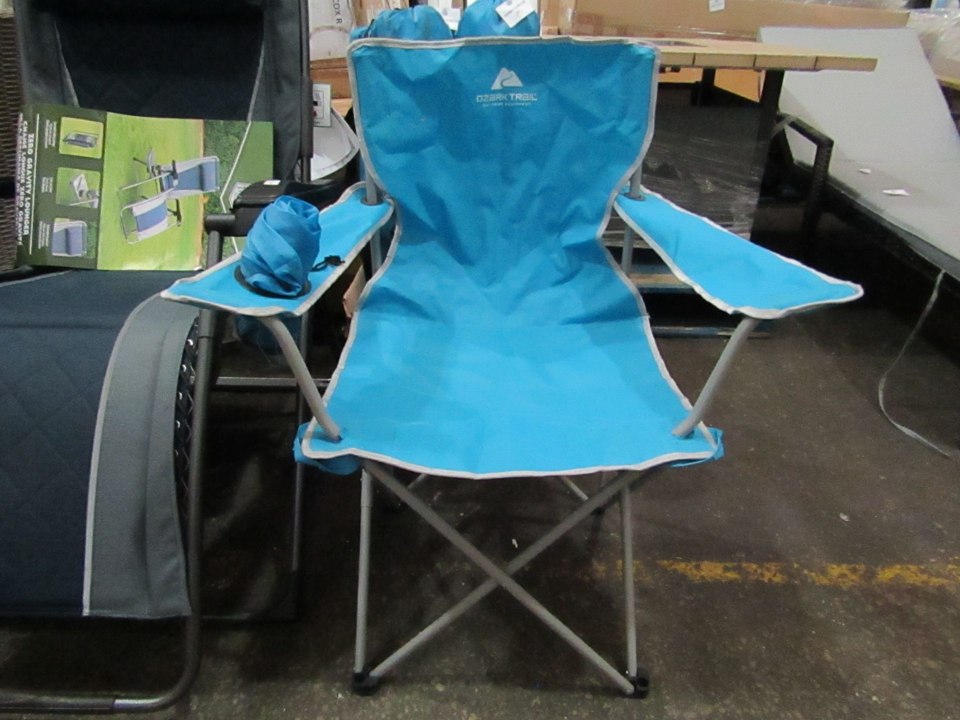 Ozark Trail - Blue Folding Camping Chair - New & Unused.