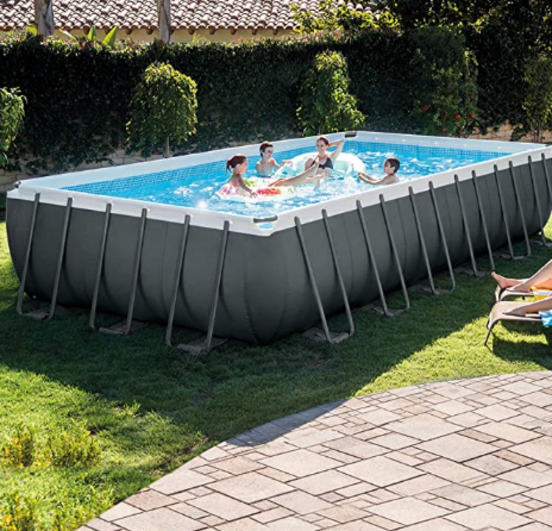 Intex - Ultra Xtr Rectangular Swimming Pool 24ft (732X366x132cm ) - Please Note This Item Is - Image 3 of 3