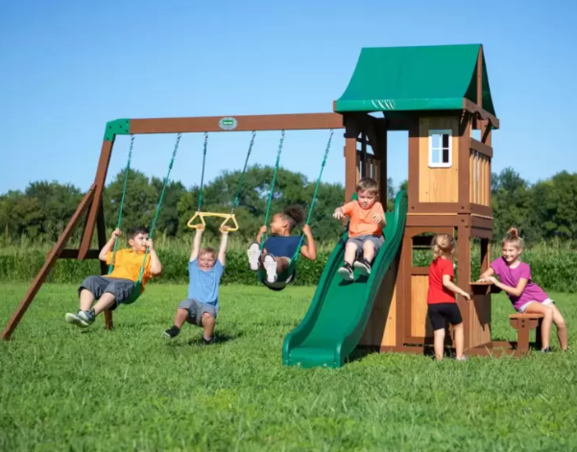 Backyard Discovery Lakewood Swing Set Playcentre (2-10 Years) - Please Note This Item Is Unassembled - Image 3 of 3