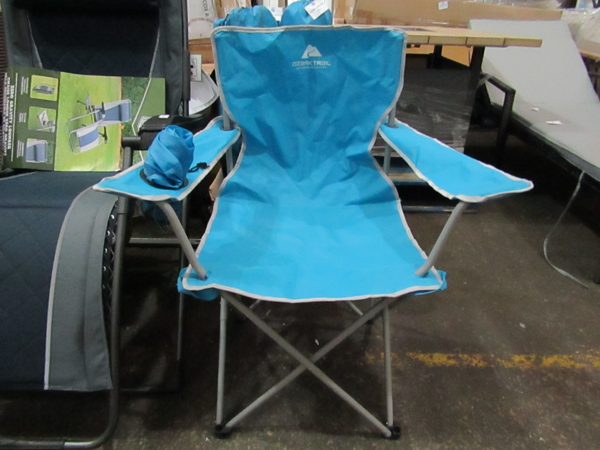 Ozark Trail - Blue Folding Camping Chair - New & Unused.