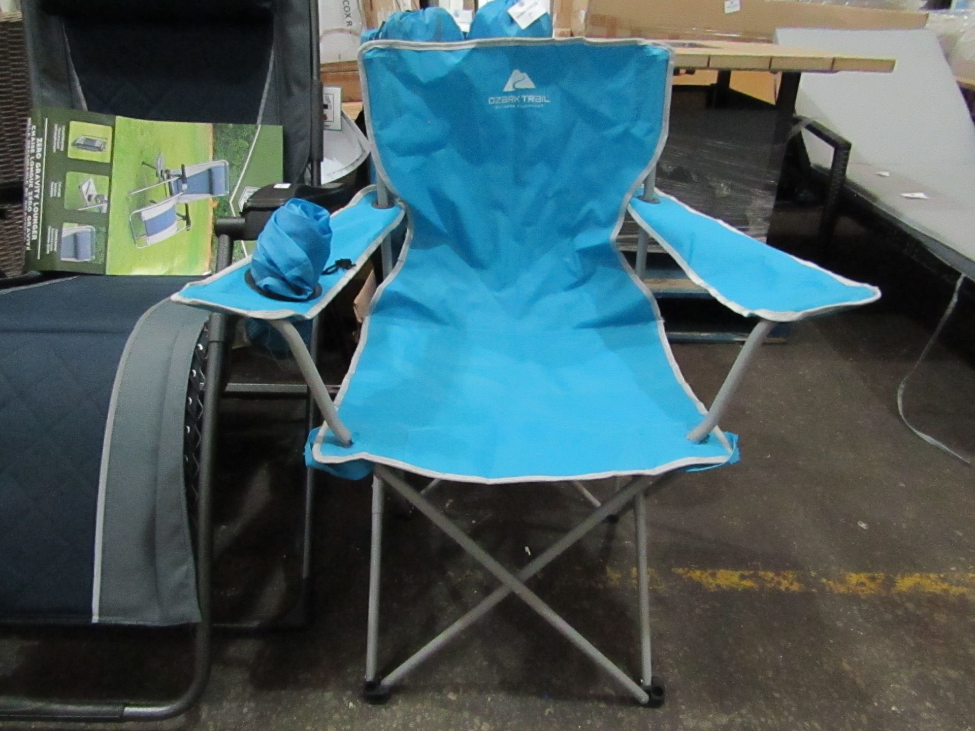 Ozark Trail - Blue Folding Camping Chair - New & Unused.