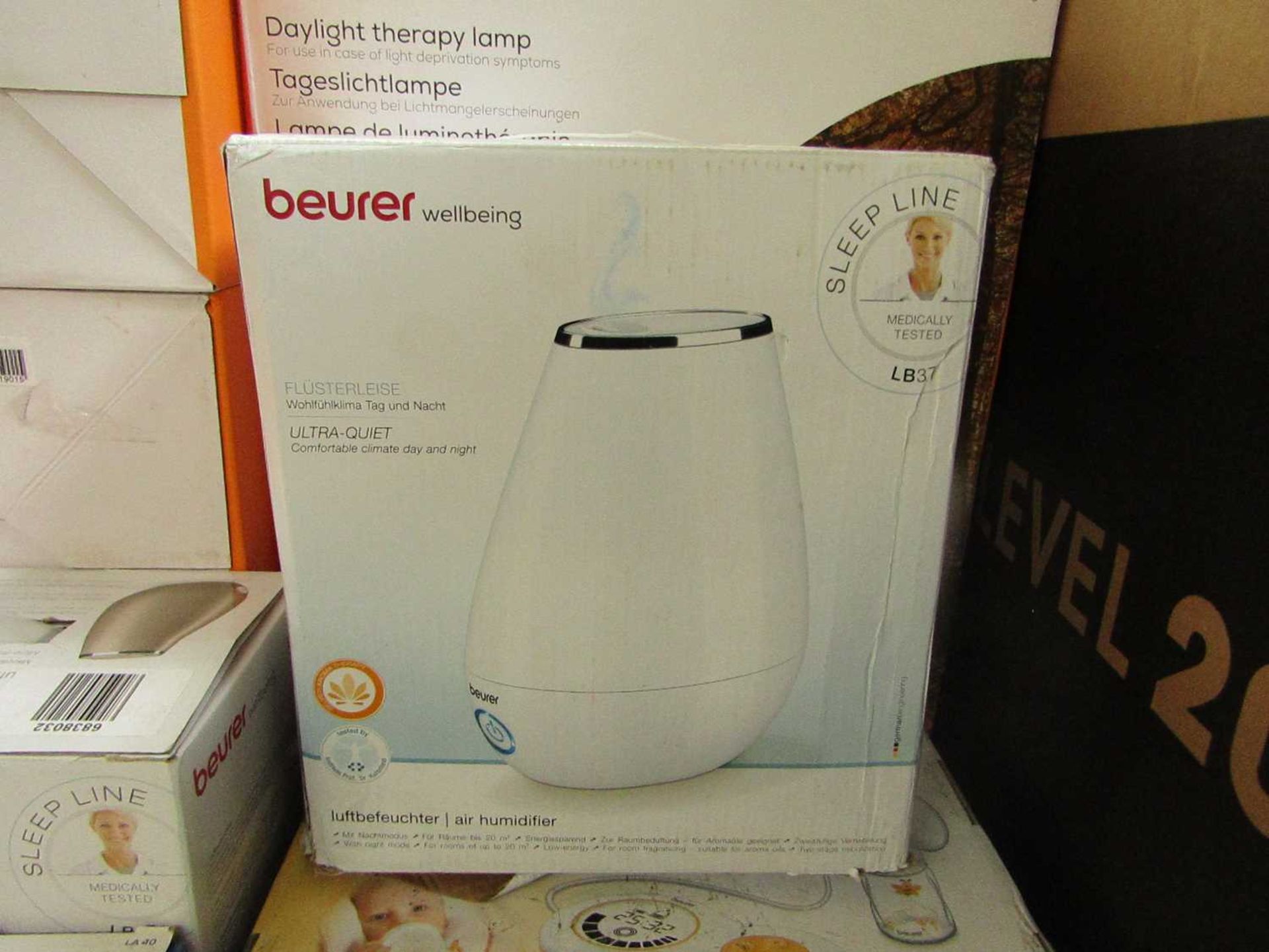 1x Beurer Wellbeing Air Humidifer LB37 - This item is graded B - RRP £65