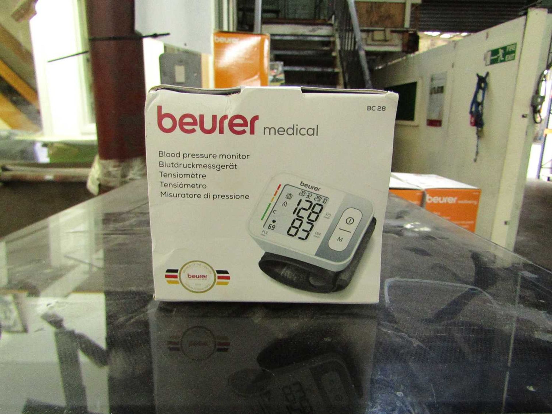 2x Beurer Medical Blood Pressure Monitors BC28 - This item is graded B - RRP £24 - Lot RRP £48