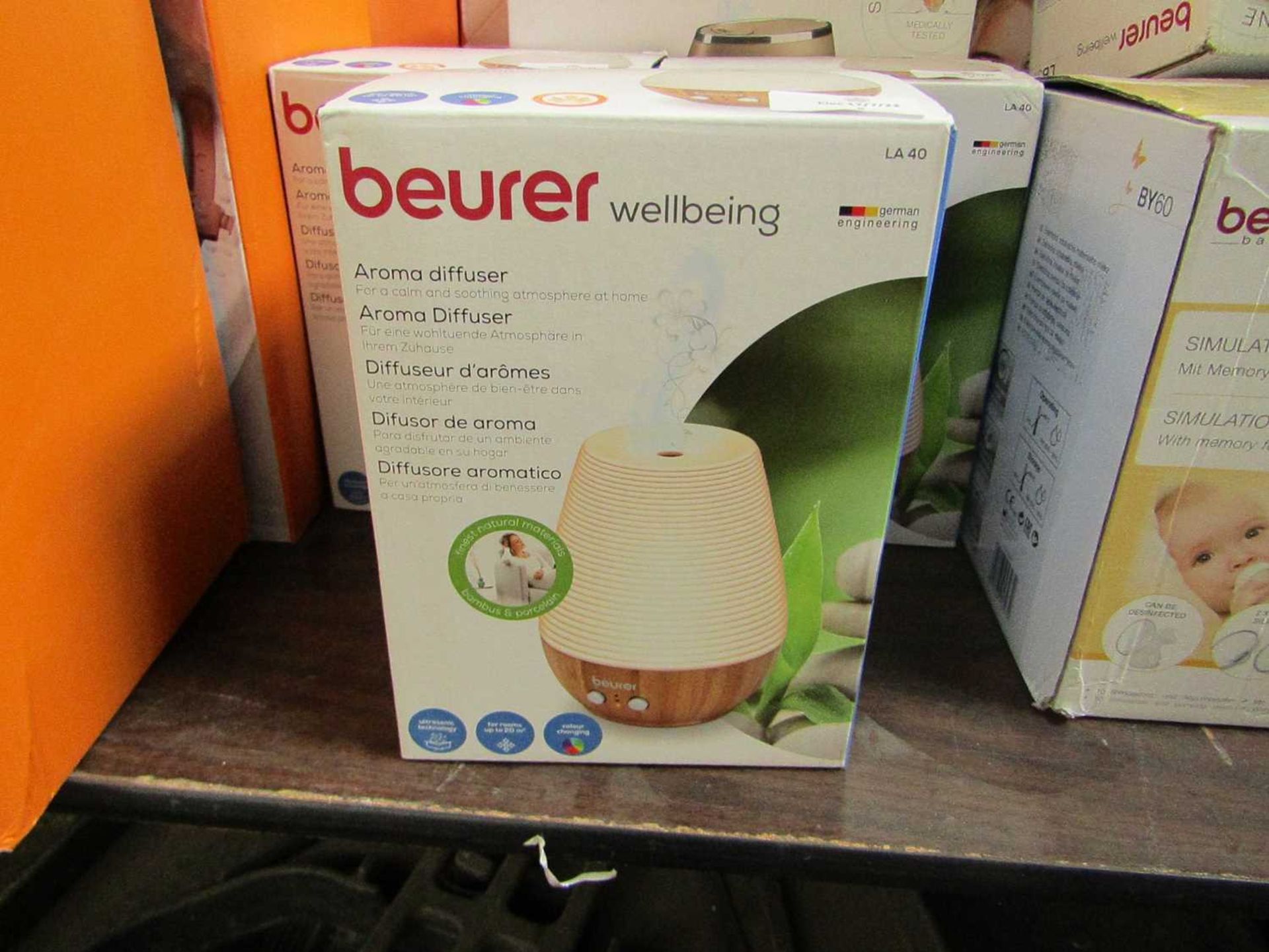 1x Beurer Wellbeing LA40 Aroma Diffuser - This item is graded B - RRP £53