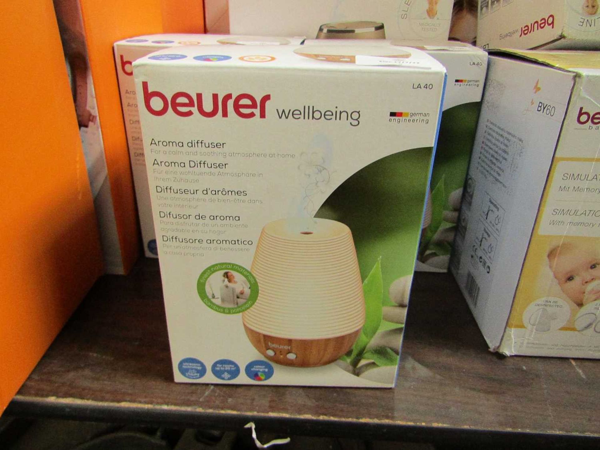 1x Beurer Wellbeing LA40 Aroma Diffuser - This item is graded B - RRP £53