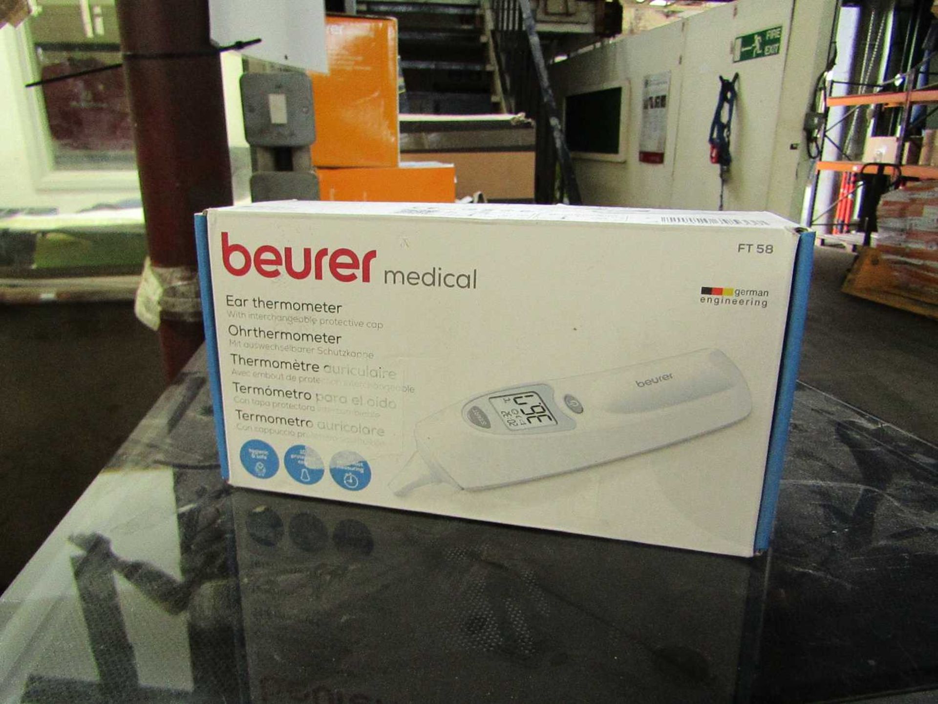 1x Beurer Medical Ear Thermometer FT58 - This item is graded B - RRP £28