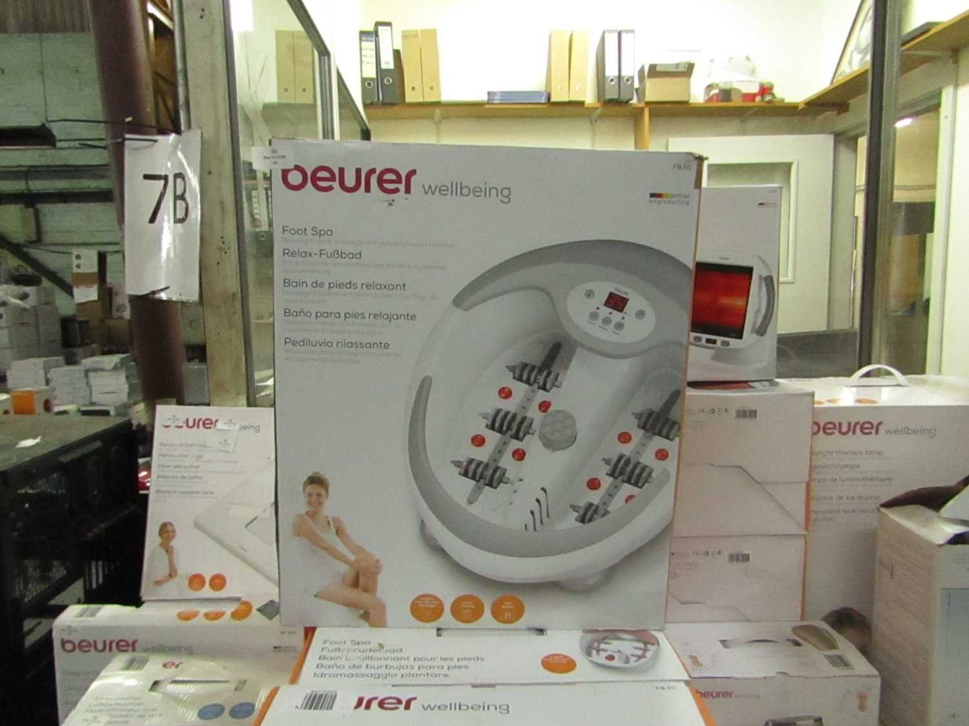 1x Beurer Wellbeing Foot Spa FB50 - This item is graded B - RRP £200