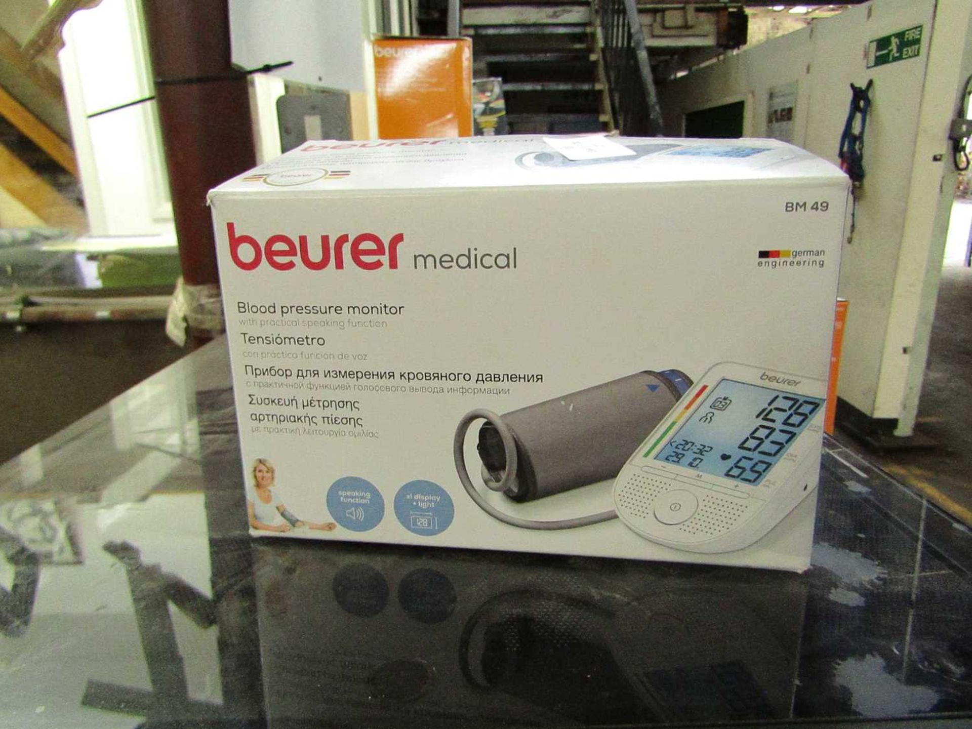 1x Beurer Medical Upper Arm Blood Pressure Monitor BM49 - This item is graded B - RRP £50