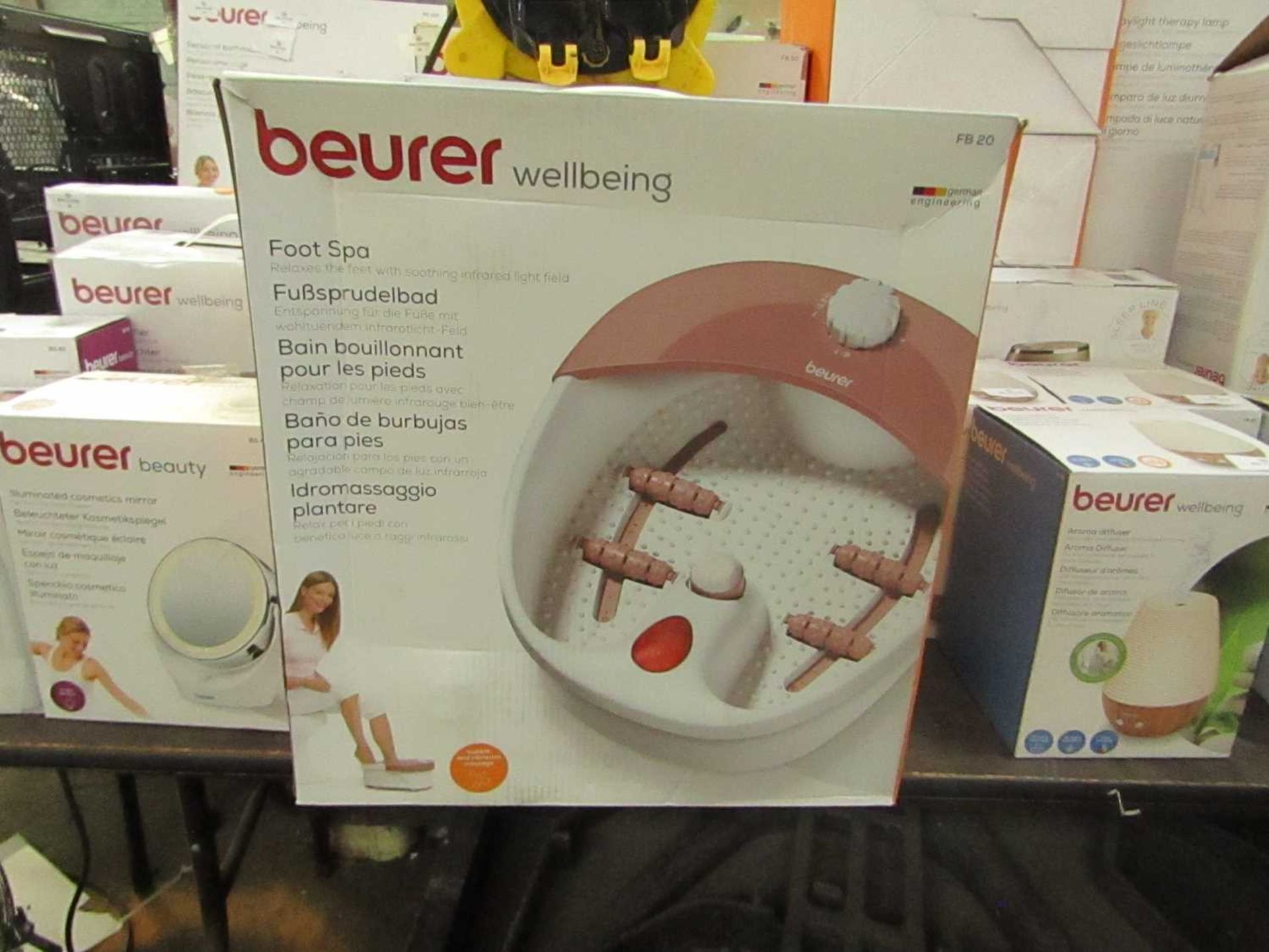 1x Beurer Wellbeing Foot Spa FB20 - This item is graded B - RRP £50