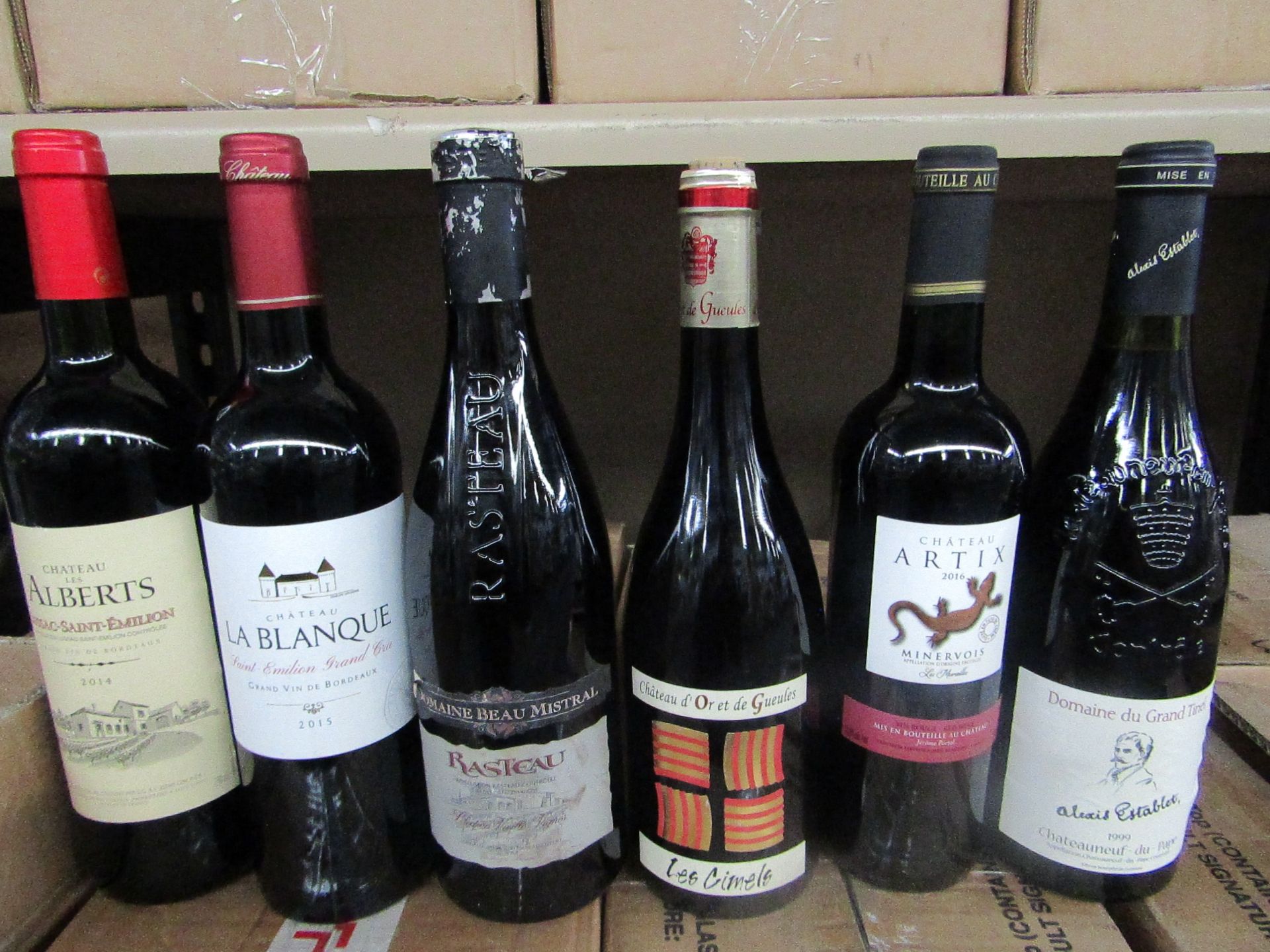 6x Bottles 75cl Red Grands Vins de France Wine Selection RRP ?85